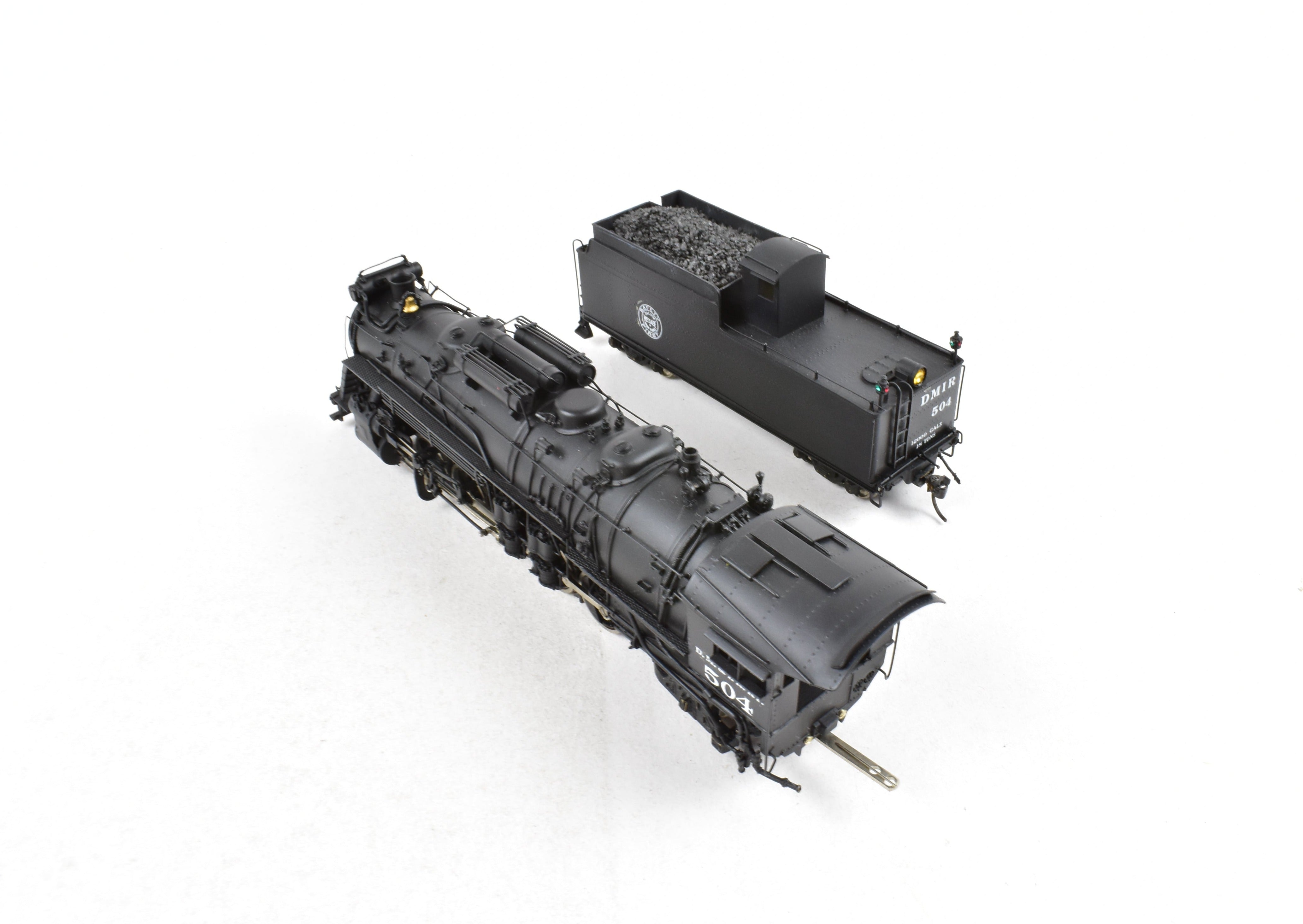 HO Brass Key Imports DM&IR 2-10-2 Santa Fe Class E Custom Painted Locomotive No. 504