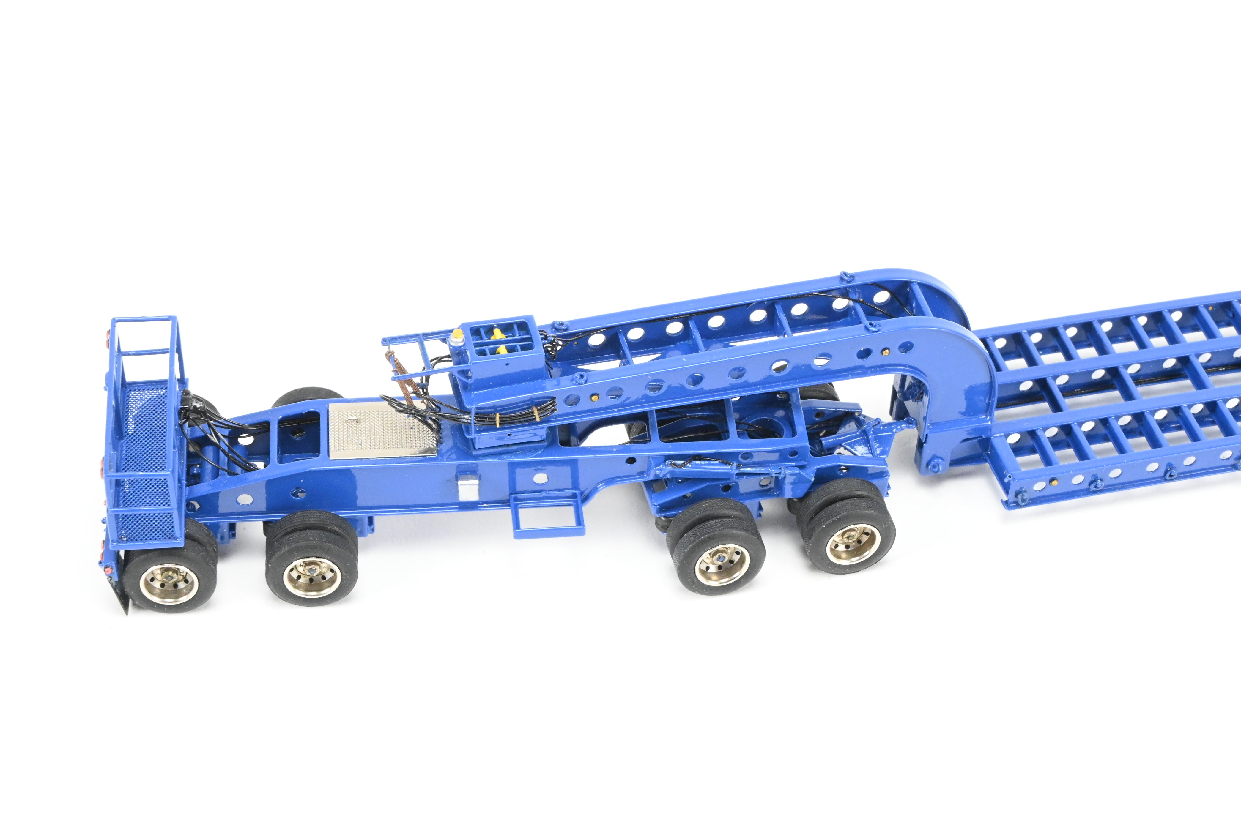 HO Scale Brass Construction OMI - Overland Models, Inc. Nelson Miller Transfer Extremely Rare One-of-a-Kind Pilot Models of 6-Axle and 9-Axle Heavy Haul Trailers in FP Blue, Never Produced