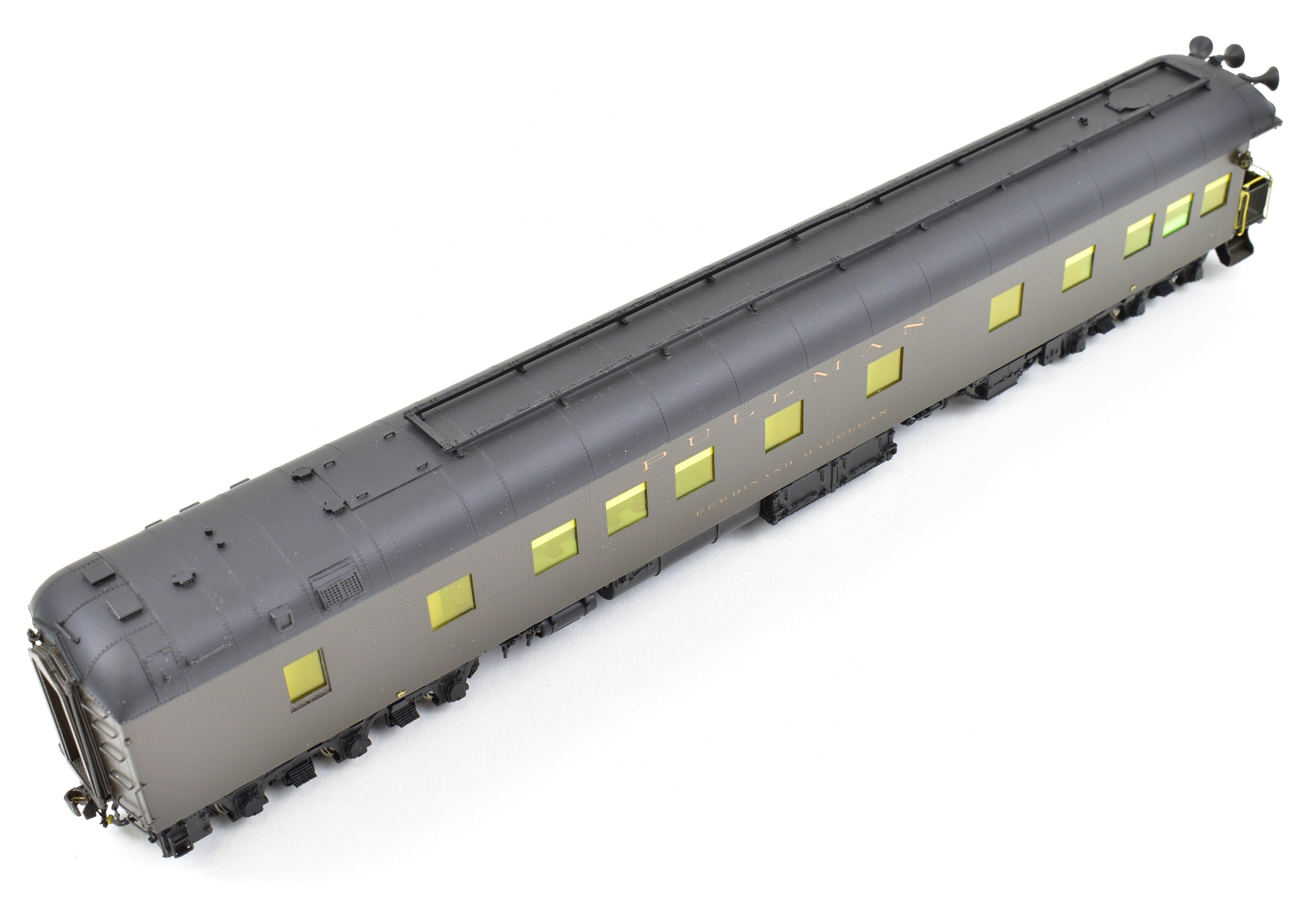 HO Scale Brass Model Pullman USN - 1 Ferdinand Magellan Presidential Car from Overland Models, Inc. Featuring Added Details for Reagan - Era Representation