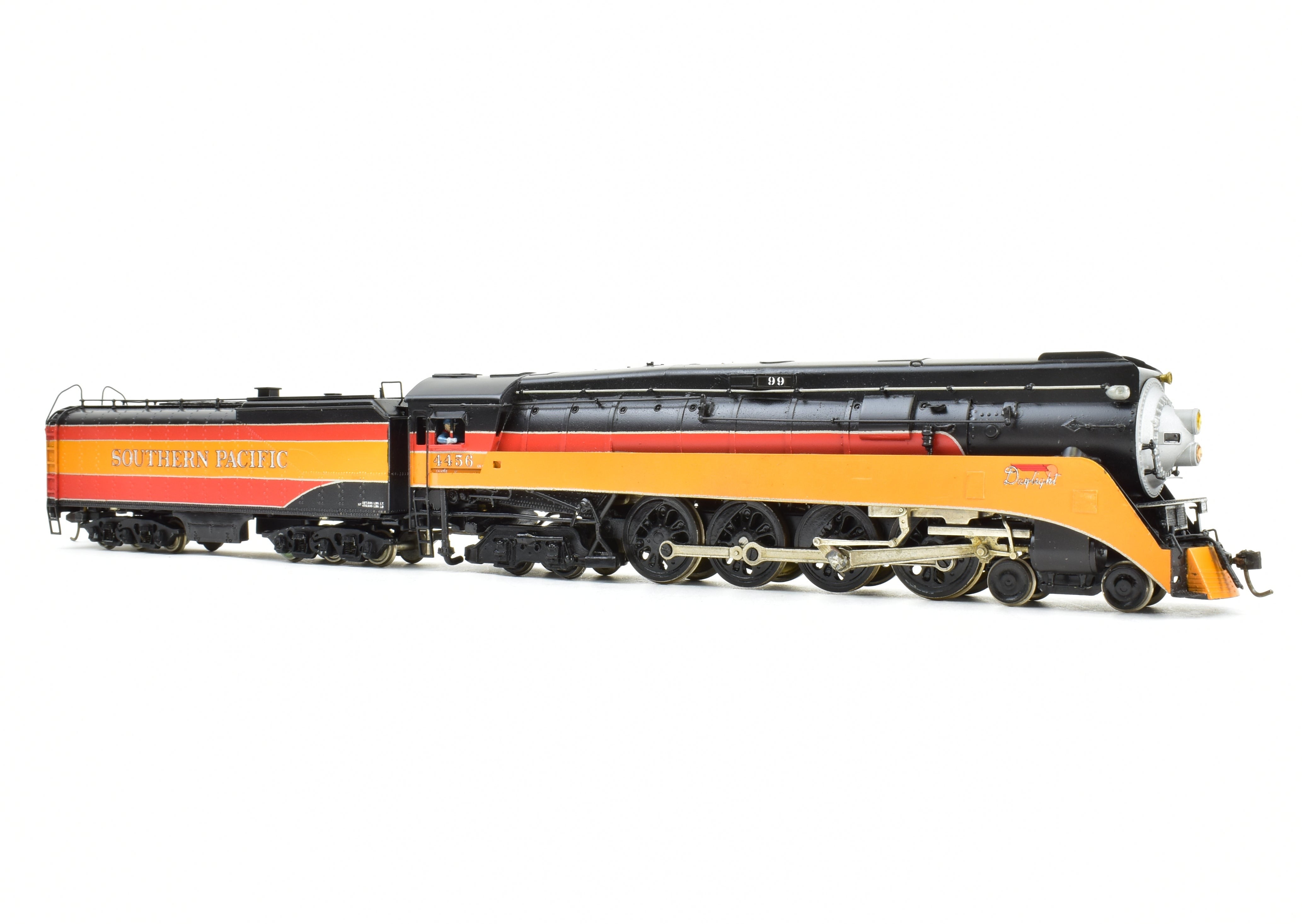 High - Quality HO Scale Brass Pacific Fast Mail (PFM) Model Train - United SP - Southern Pacific Class GS - 4 4 - 8 - 4 with Custom Painting