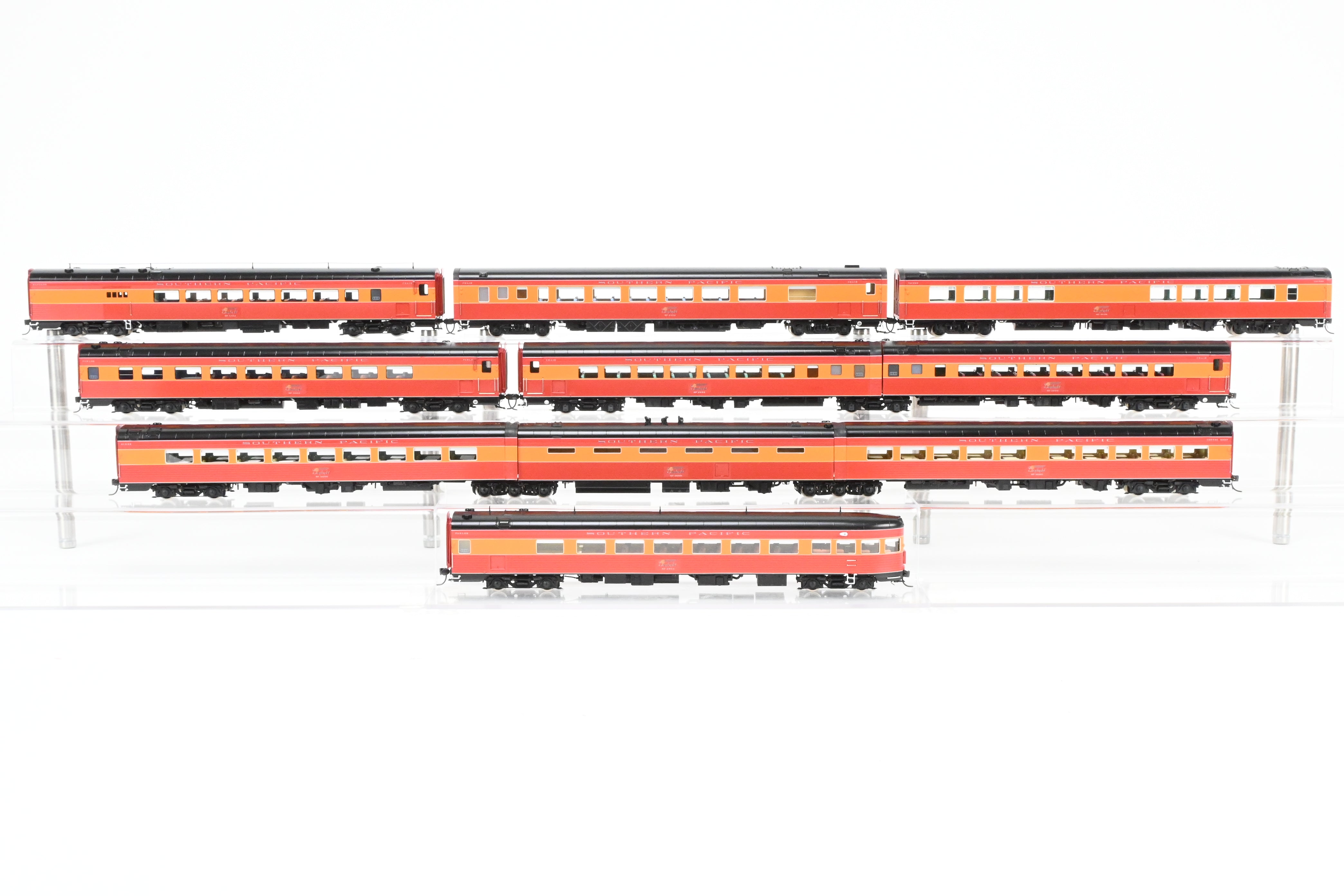 HO Scale Brass CON CIL - Challenger Imports Model Train Set - Southern Pacific 1955 Morning Daylight 10 - Car Full Train Set FP