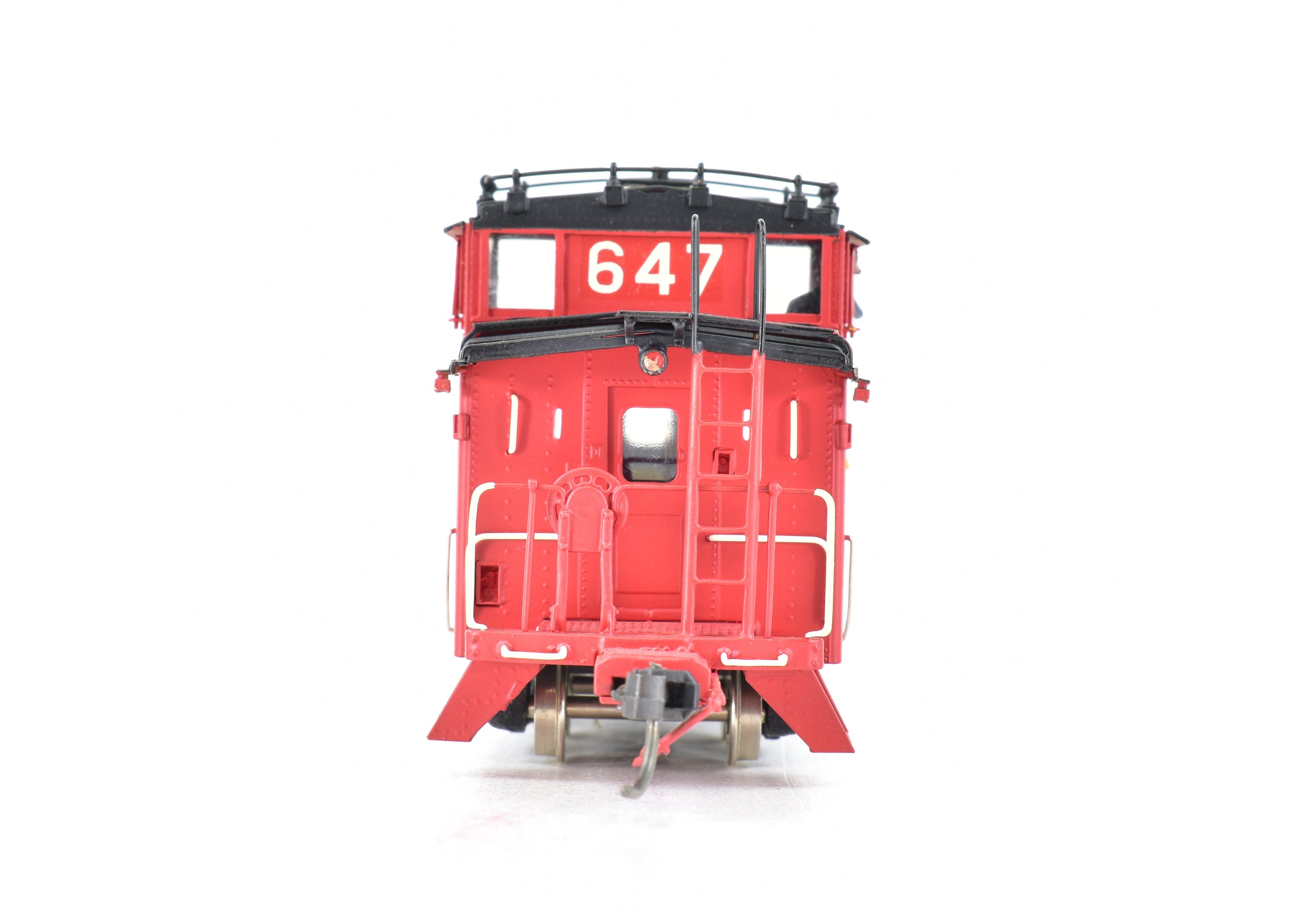 HO Scale Brass Oriental Limited ATSF - Santa Fe Modern Style Peaked Roof Caboose with Factory Painting for Model Trains