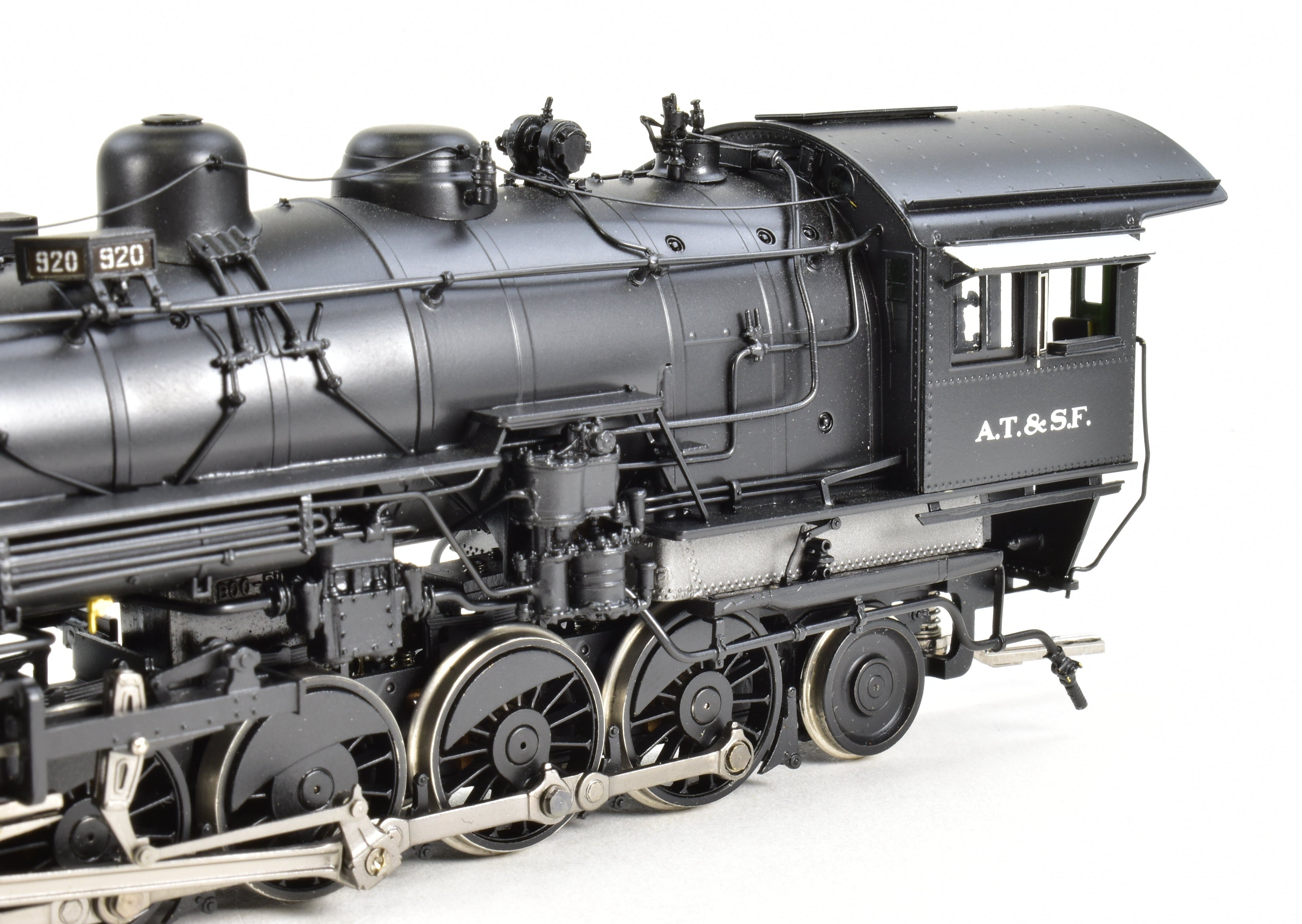 HO Scale Brass ATSF - Santa Fe 2-10-2 #920 Factory Painted Division Point Model