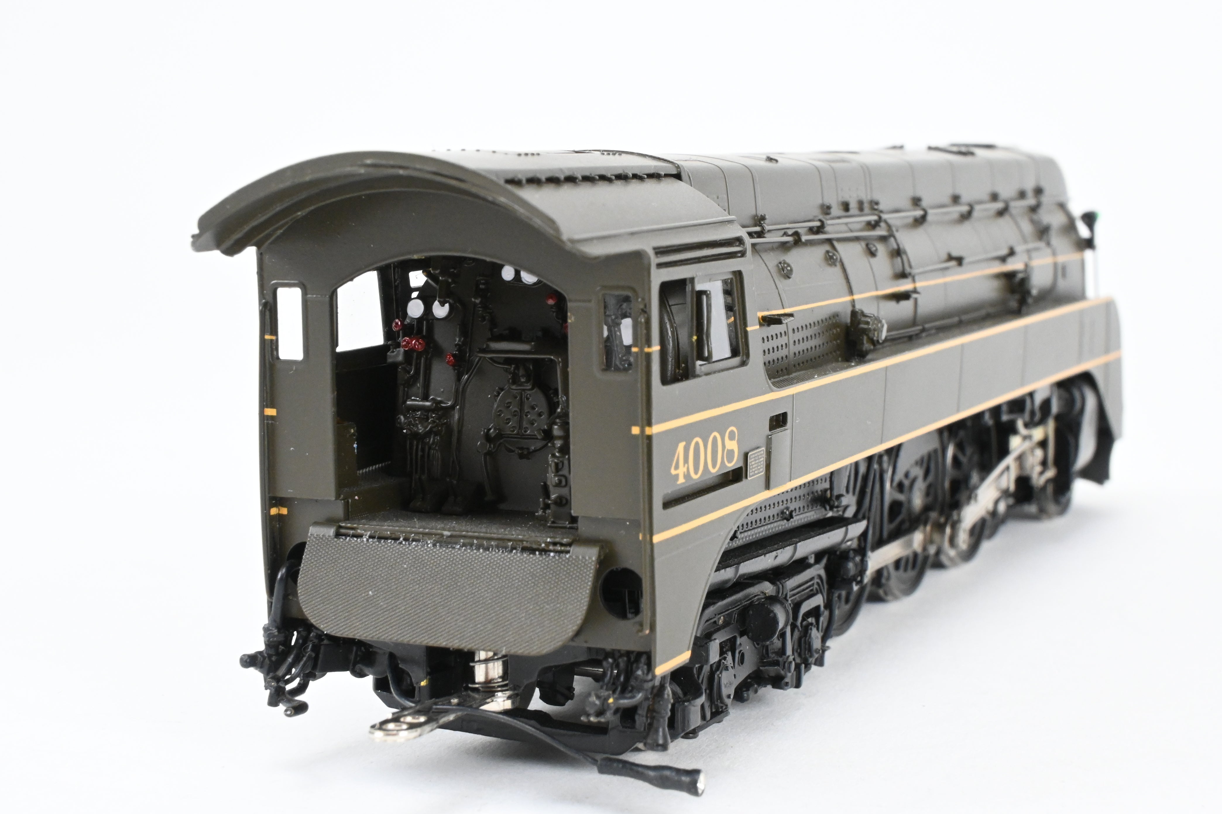 HO Brass Challenger Imports C&NW E-4 Streamlined 4-6-4 Coal Locomotive #4008