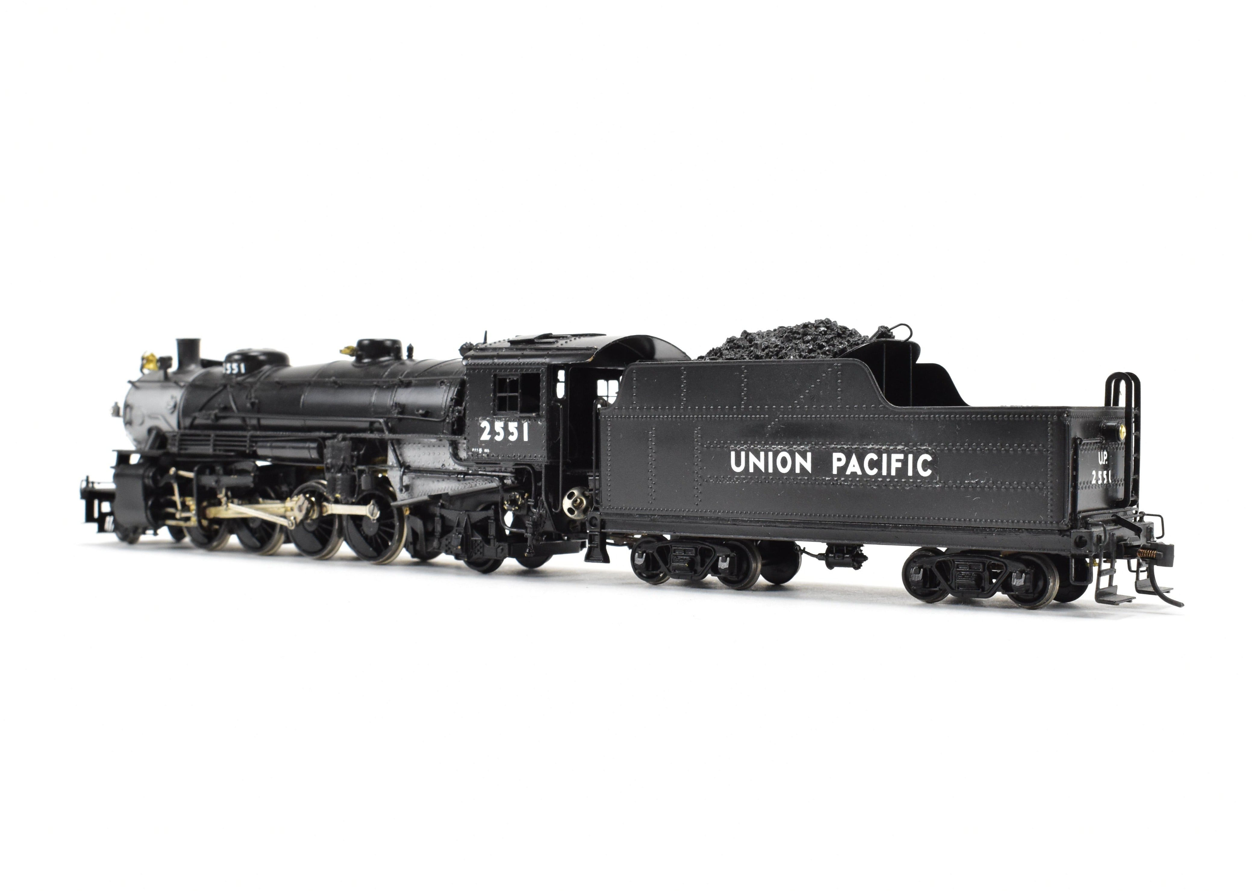 HO Scale Brass PFM - United Union Pacific USRA 2-8-2 #2551 with Can Motor Upgrade
