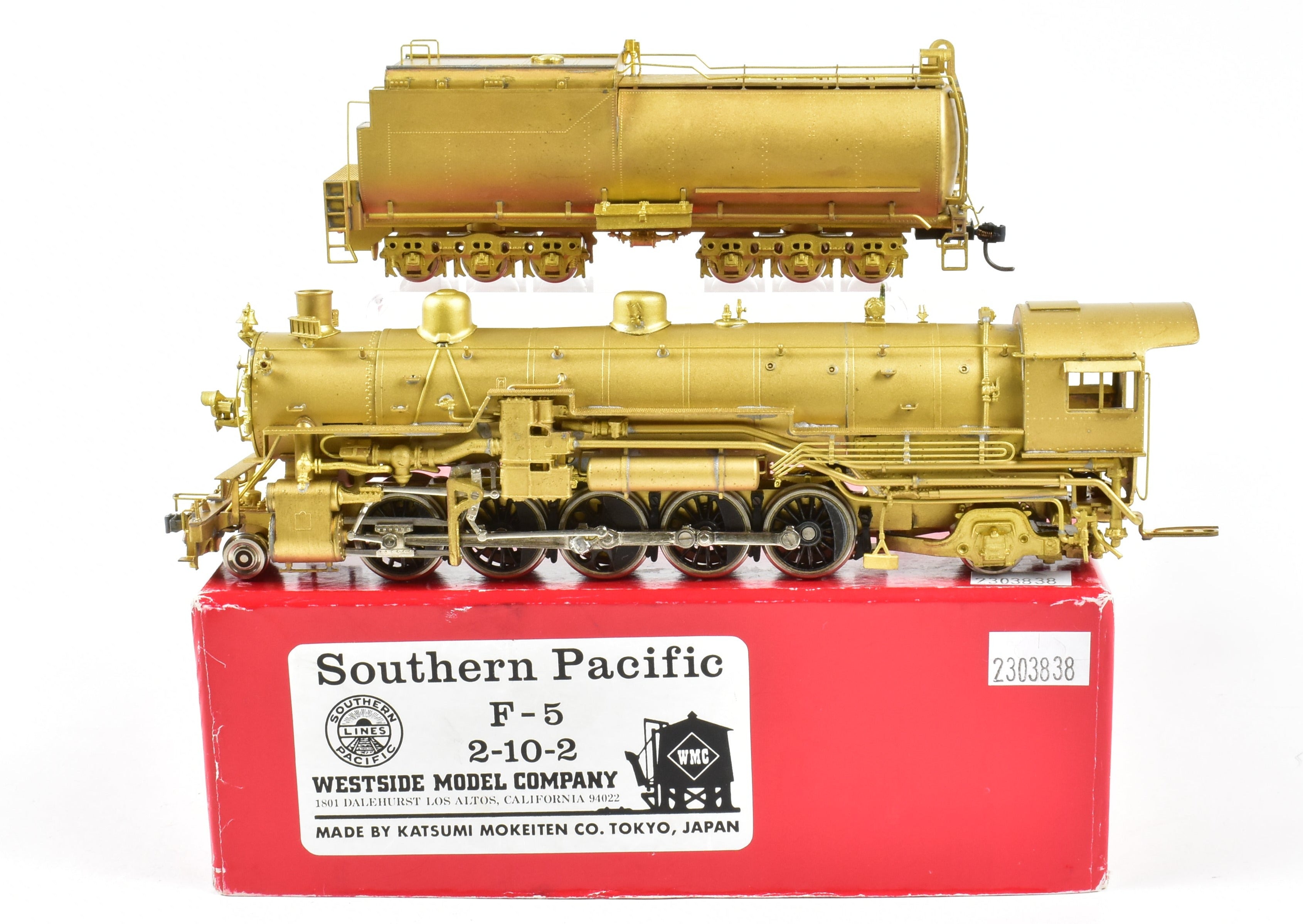 HO Scale Brass Southern Pacific F - 5 2 - 10 - 2 Model by Westside in Like - New Condition