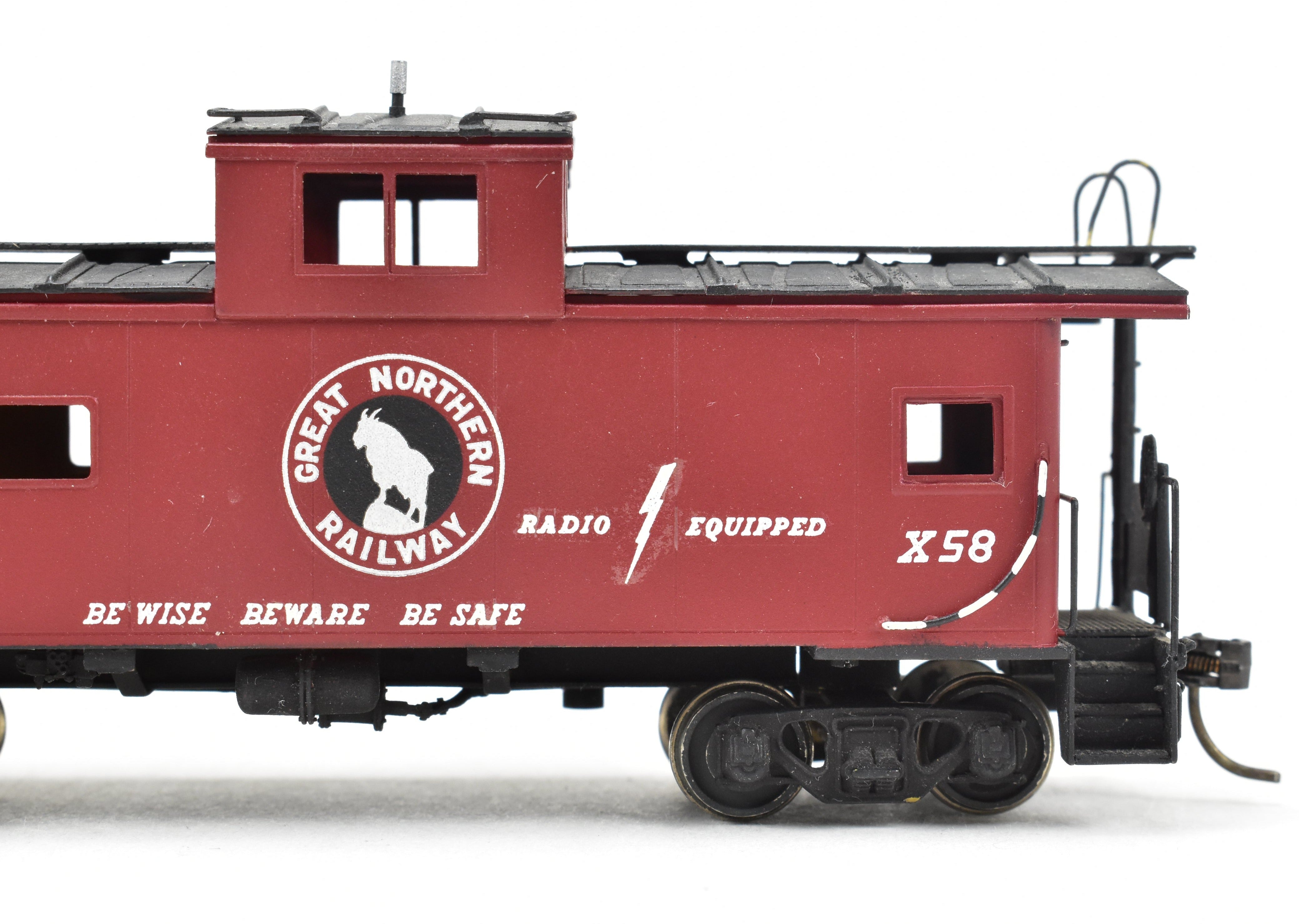 HO Scale Brass Model - Oriental Limited Great Northern Caboose X41 - 95, Custom - Painted C/P #X58