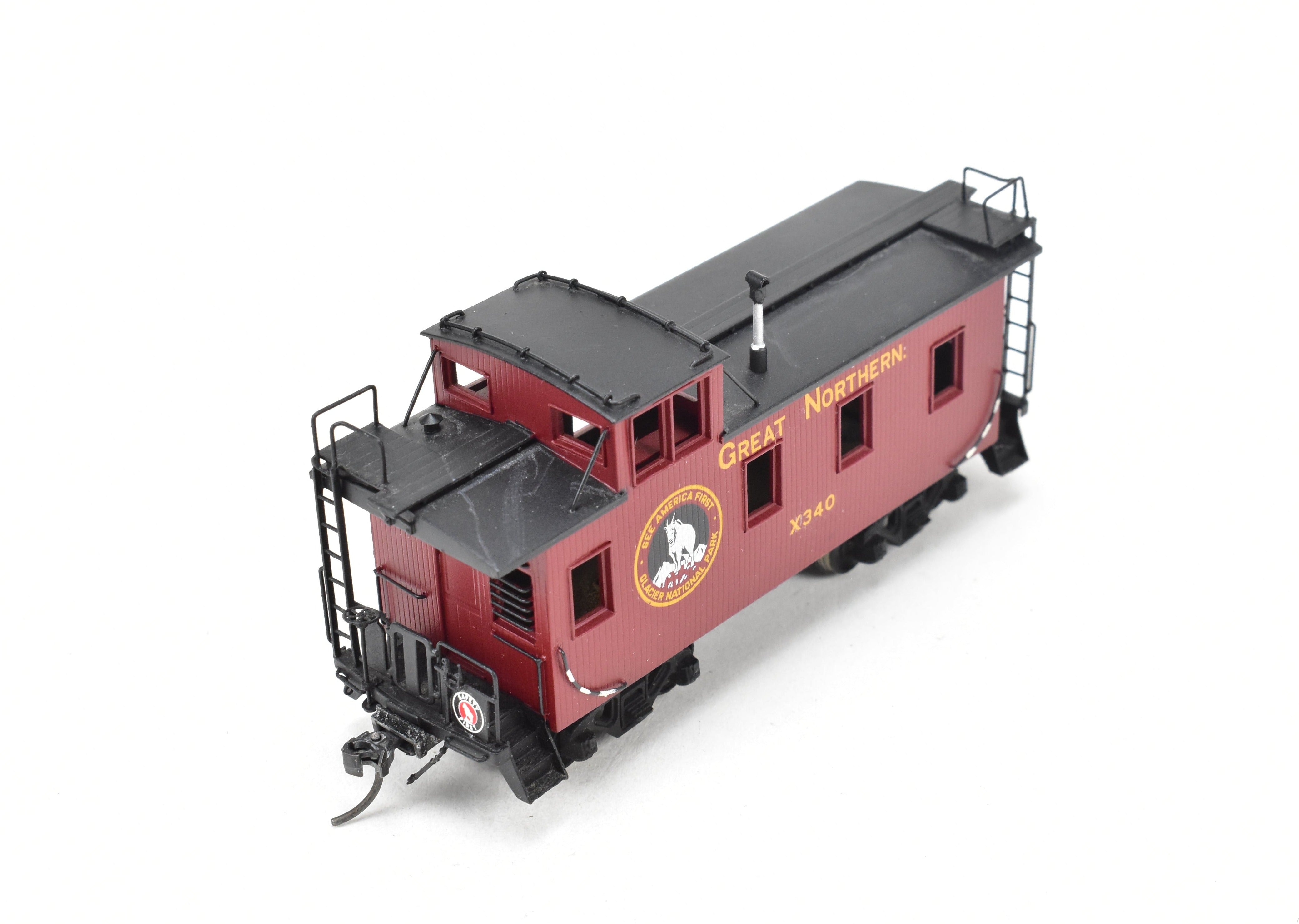 HO Scale Brass Model Train - Oriental Limited Great Northern Caboose X330 - 749, Custom - Painted Version C/P #X340