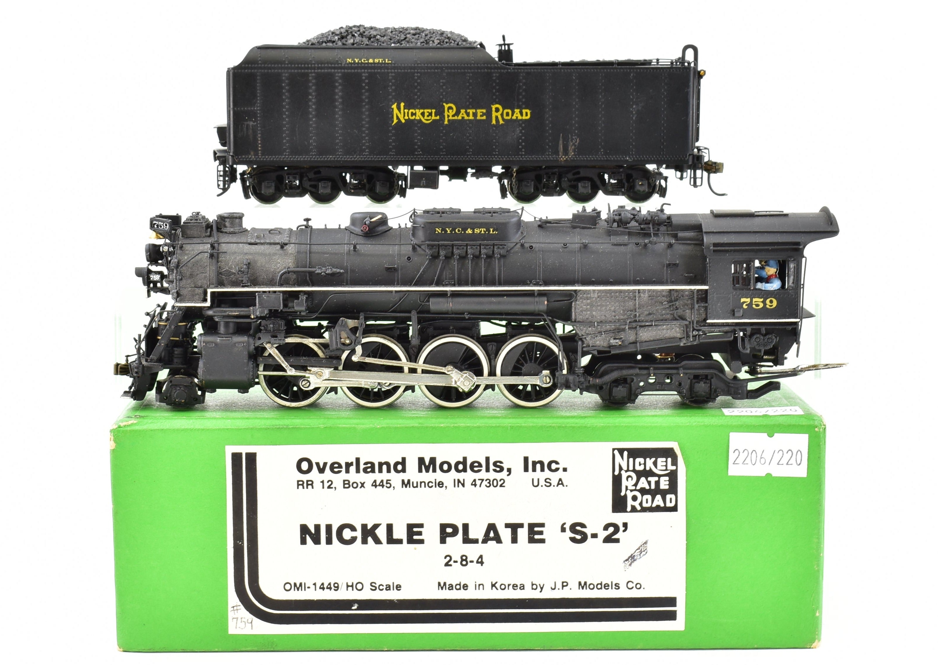 HO Brass OMI - Overland Models NKP S-2 2-8-4 Berkshire #759