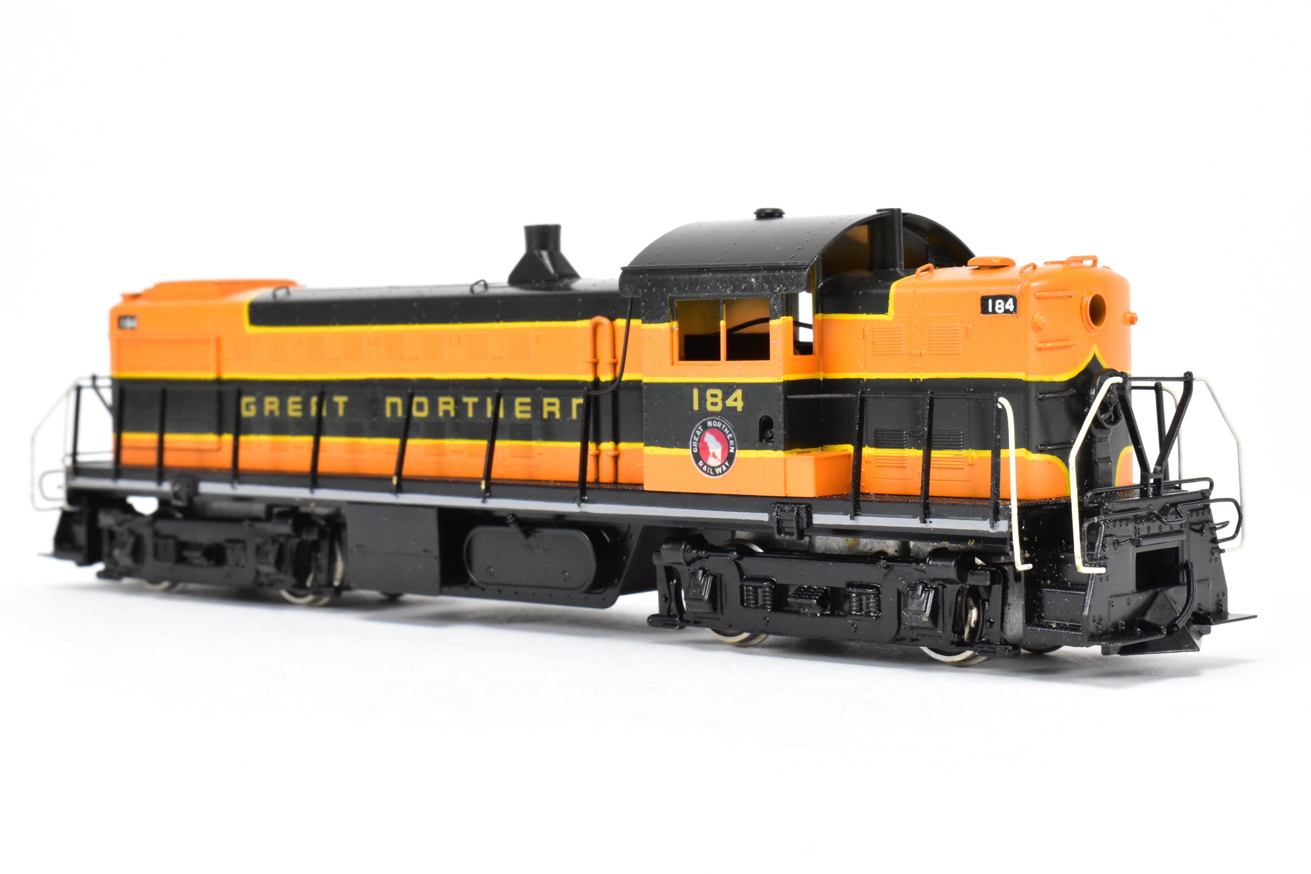 HO Scale Brass ALCO RS-1 Road Switcher Model in Great Northern Green/Orange #184