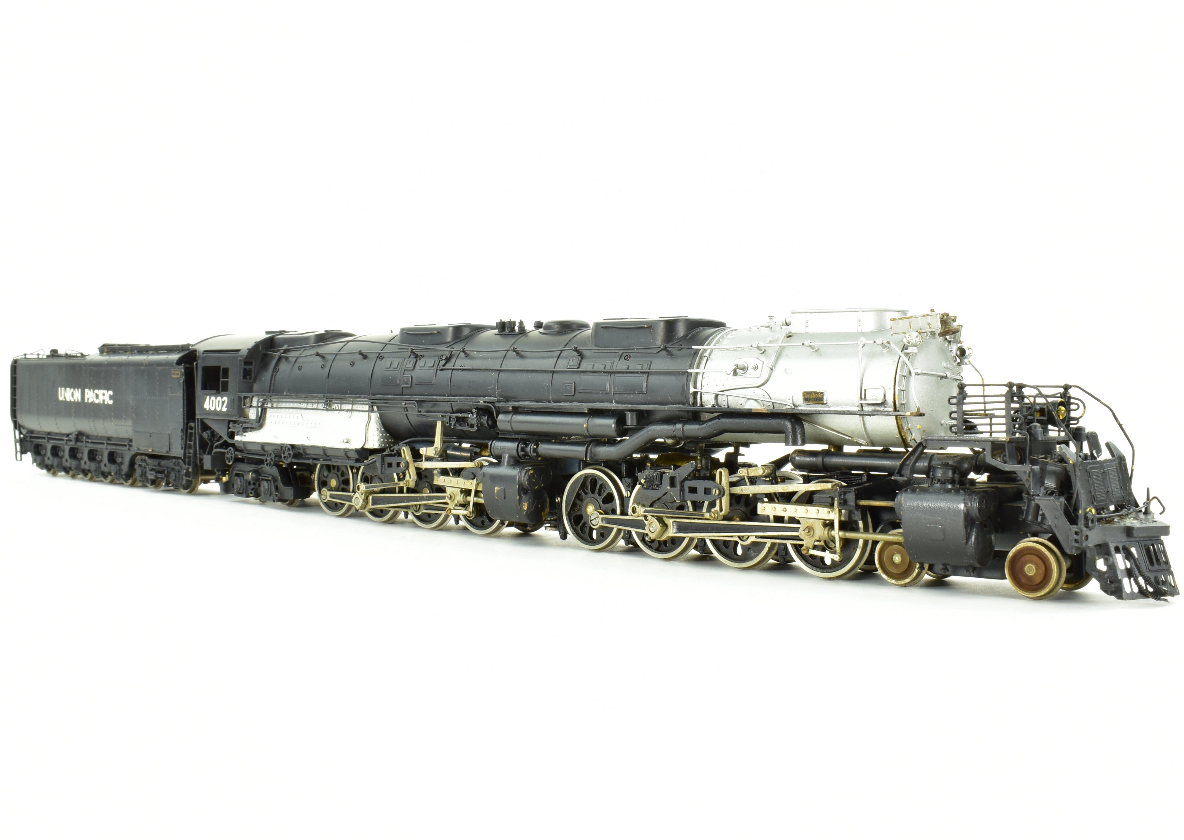 Collectible HO Scale Brass Model Train - PFM Tenshodo Union Pacific 4-8-8-4 Big Boy Crown FP Locomotive No. 4002, Rare Hand-Built Signature Series from 1961