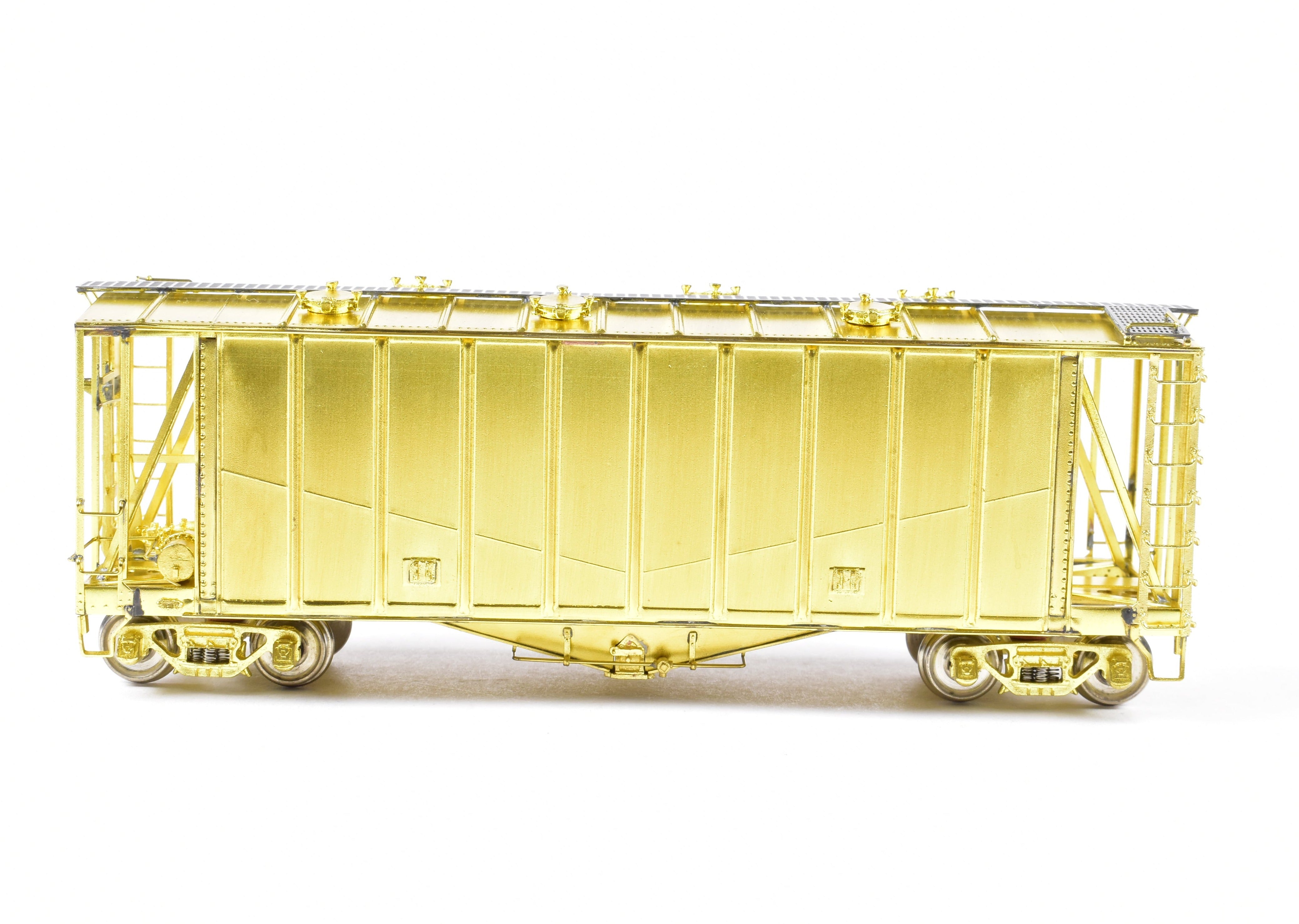 HO Scale Brass Airslide Covered Hopper Model by Overland Models, Inc. (OMI) for Various Roads
