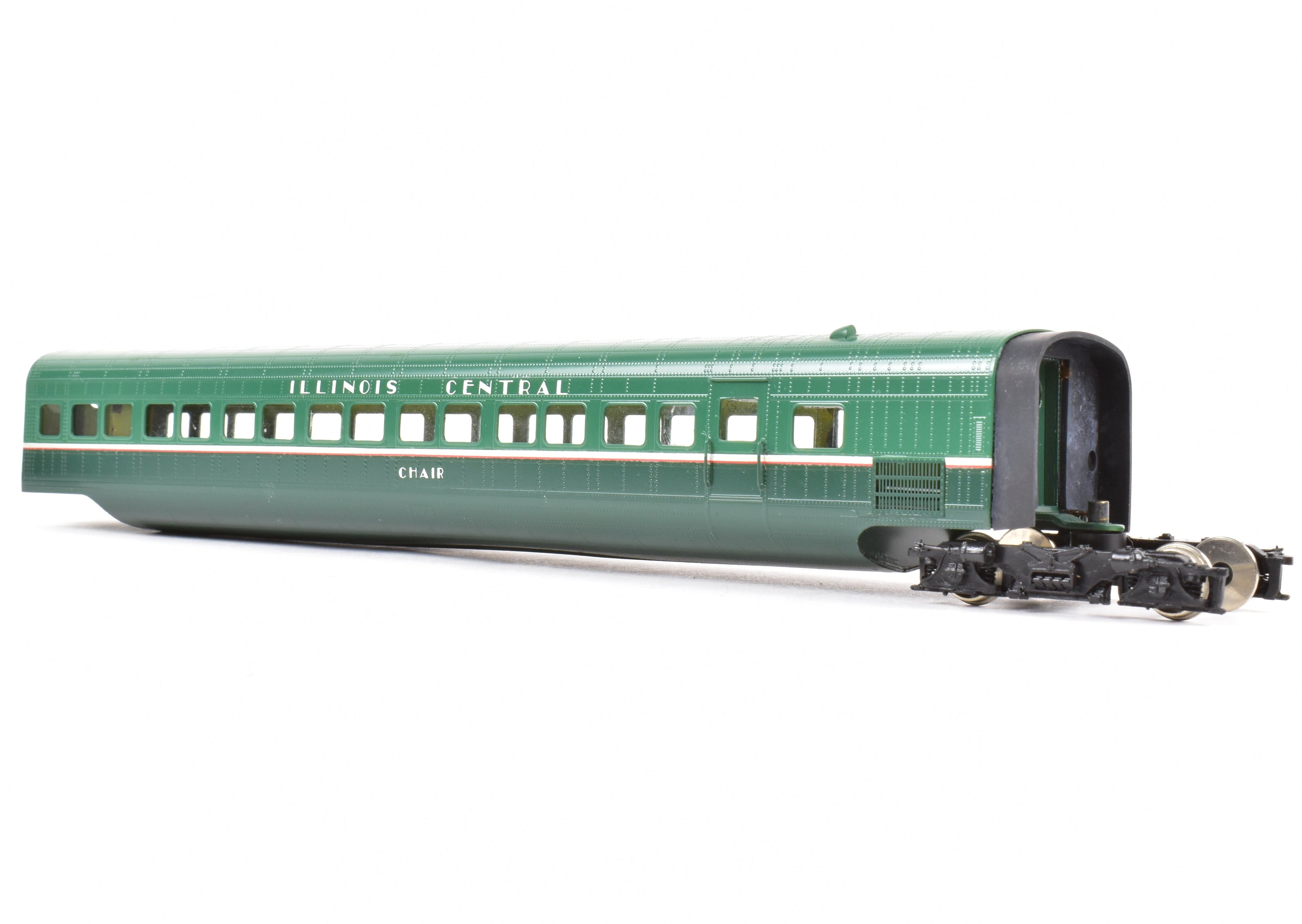 HO Brass CON OMI - Overland Models IC Illinois Central 5 - Car Articulated Factory - Painted Train Set