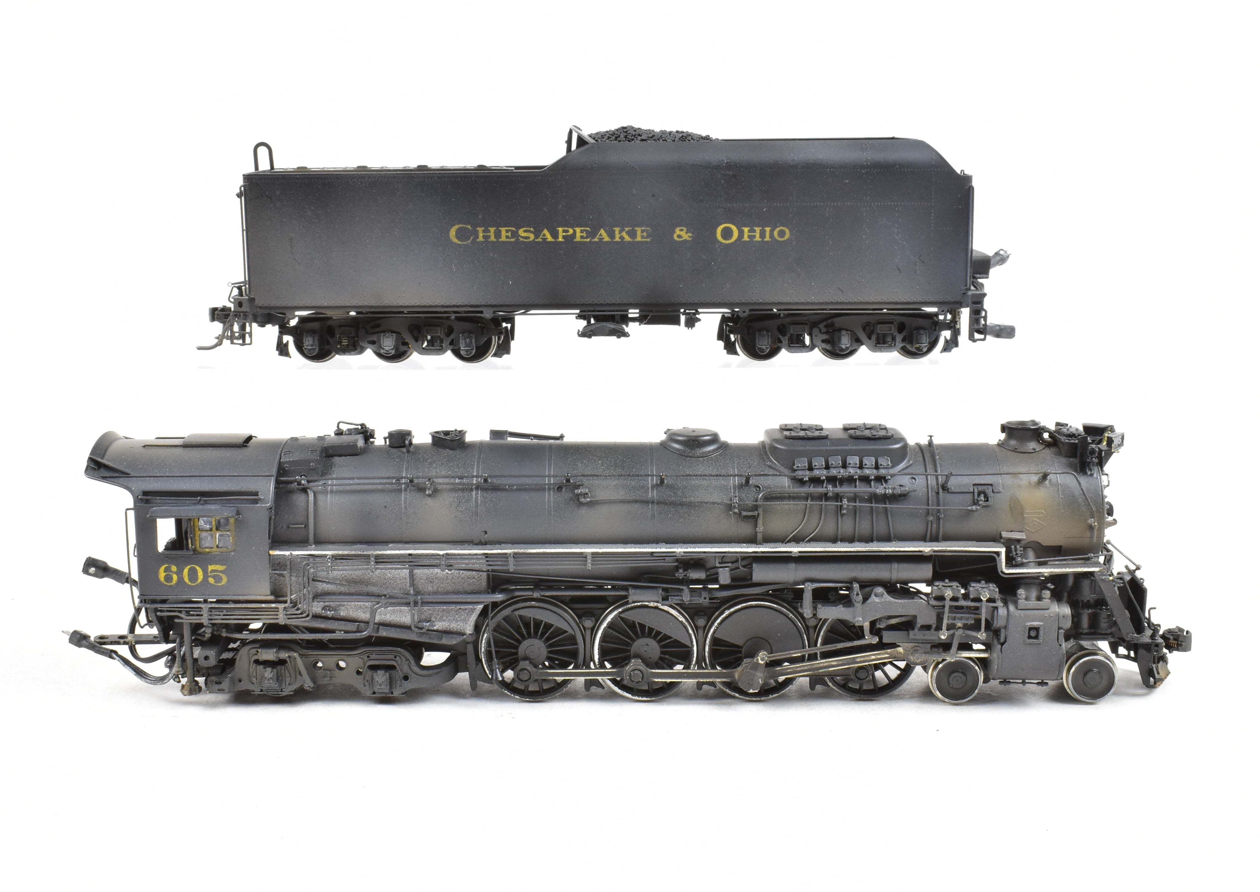 HO Custom Painted DCC & Sound C&O Chesapeake & Ohio J-3 605 Class 4-8-4 Brass Key Import