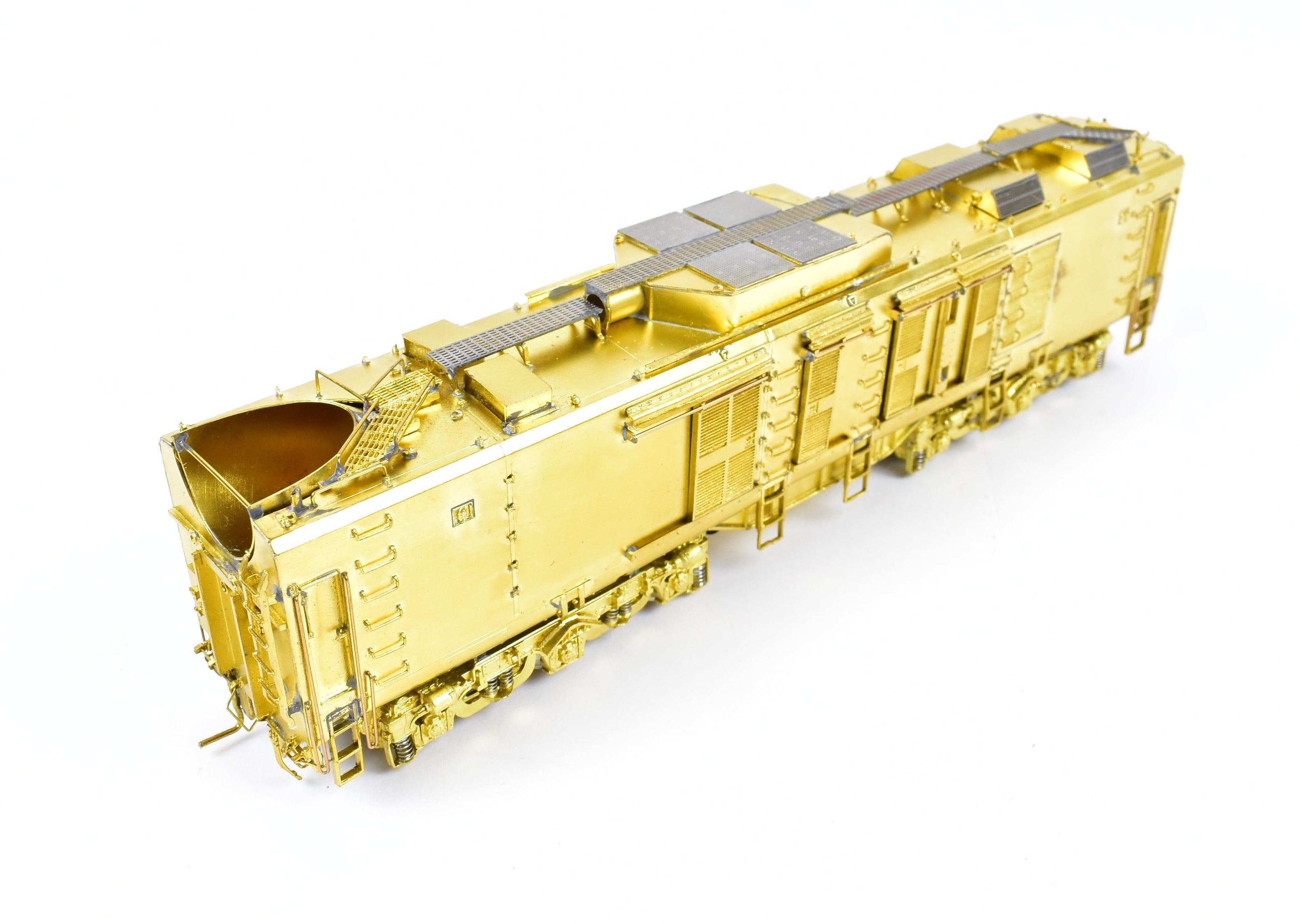 HO Scale Brass Model Train Set - Overland Models, Inc. Union Pacific GE 8500 HP Gas Turbine Big Blow 3-Unit Unpainted Set with Raised Farr Inlet Silencer and Riveted Tender