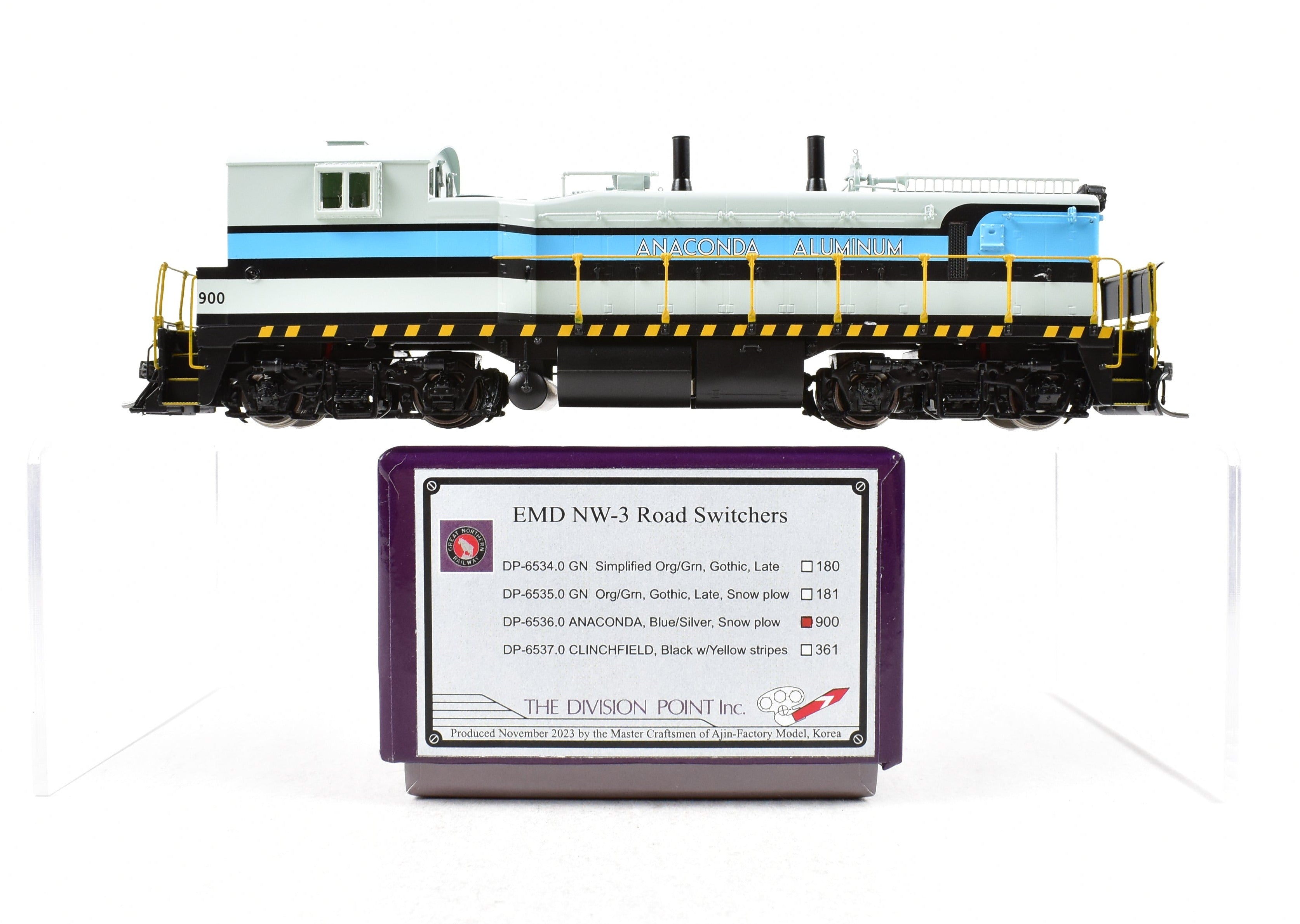 HO NEW Anaconda Aluminum EMD NW - 3 No. 900 Brass Division Point Model - Last One!