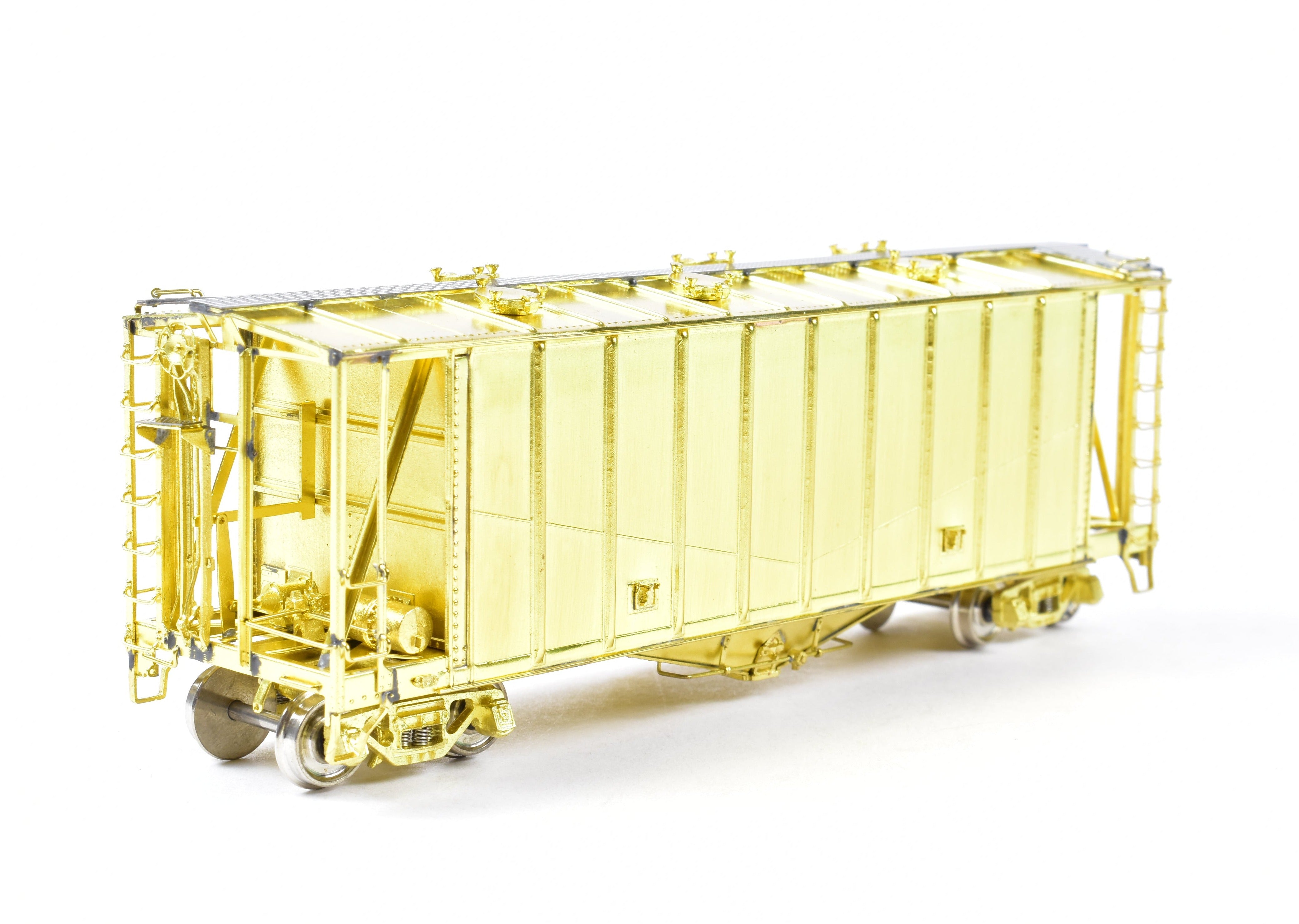 HO Scale Brass Airslide Covered Hopper Model by Overland Models, Inc. (OMI) for Various Roads