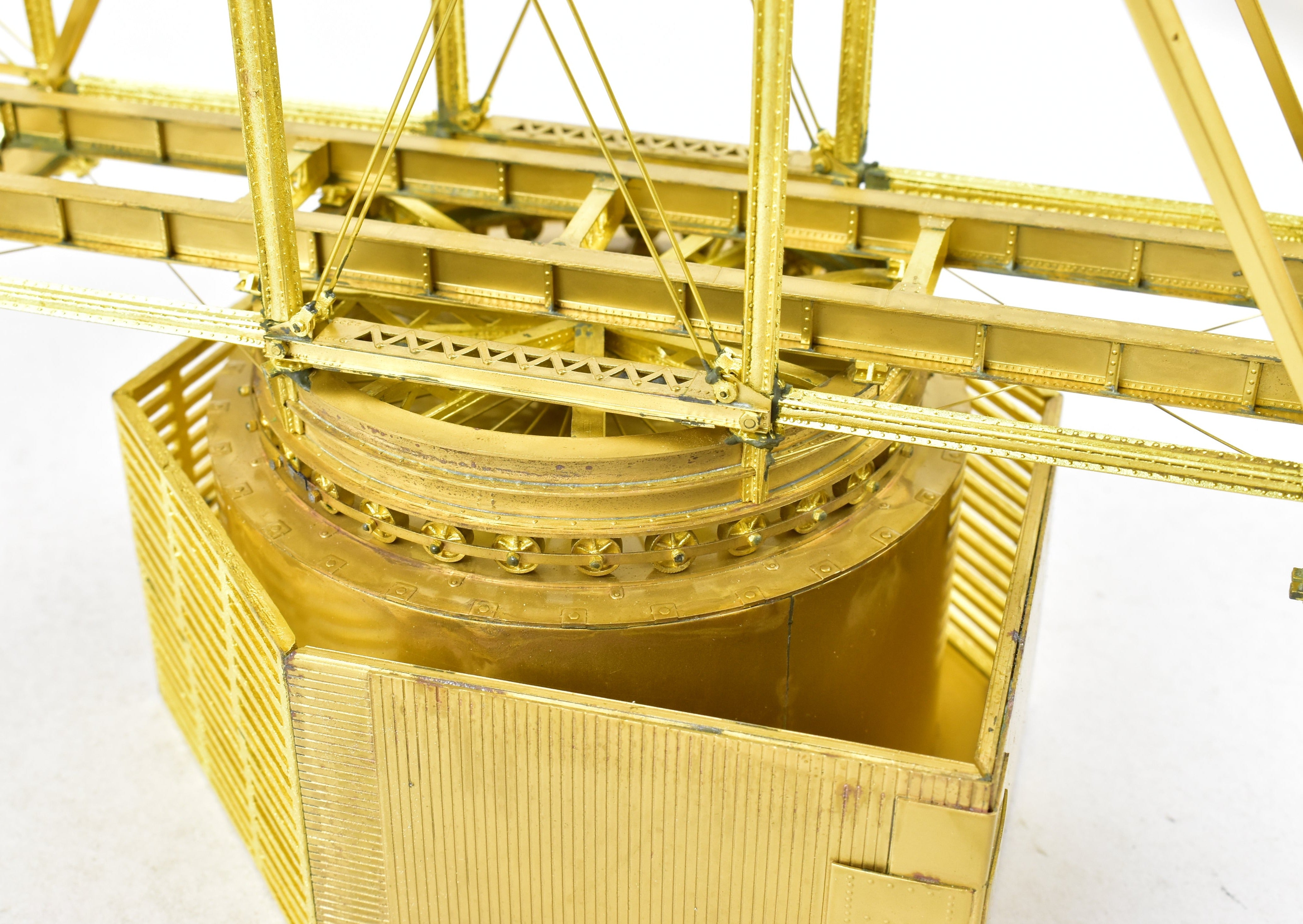 HO Scale Brass Model - Overland Models, Inc. Camas Prairie Drawbridge #50 with Crib and Pier Set for Model Railroads