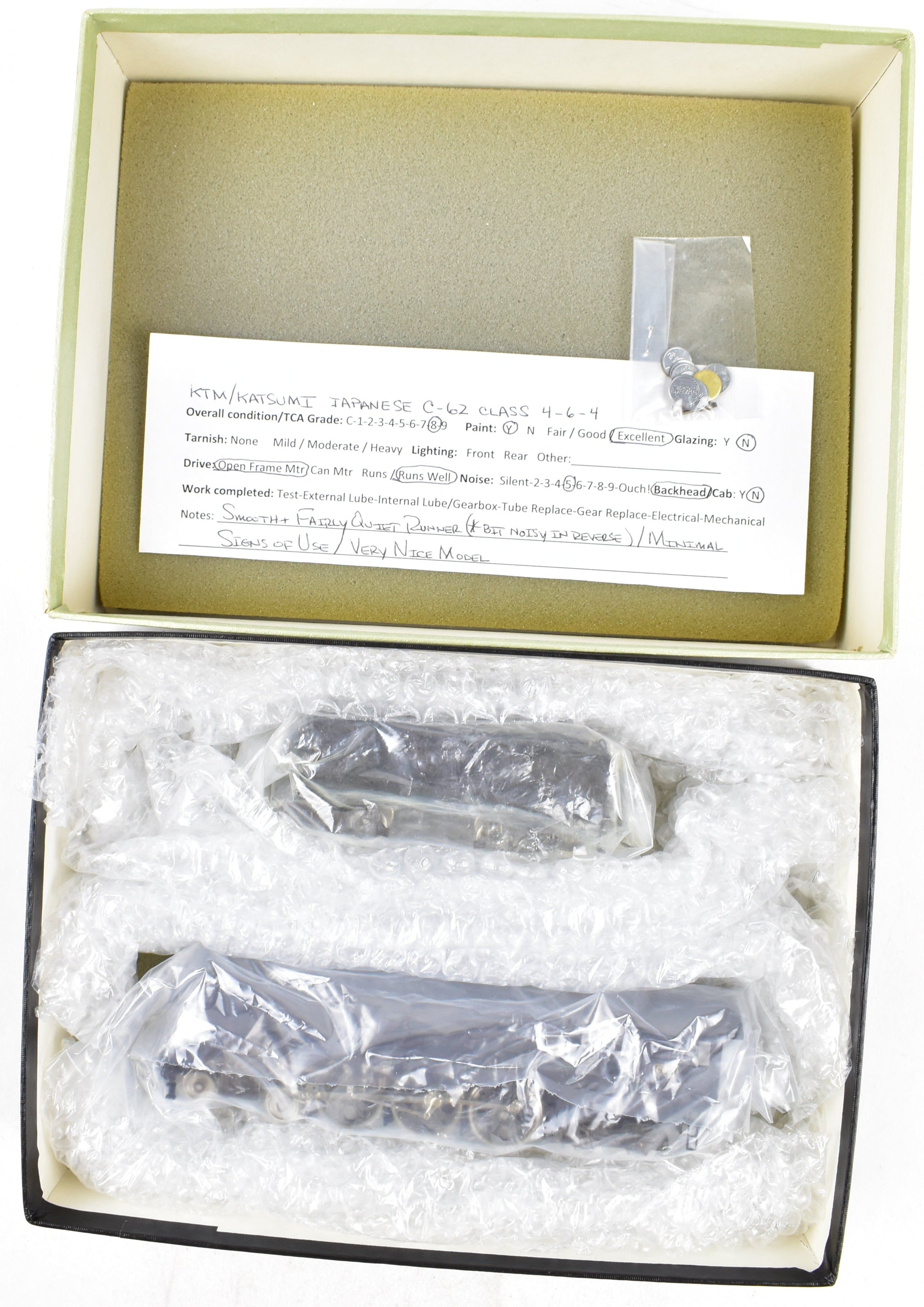 Japanese National Railways C62 4 - 6 - 4 FP 1/80 J - Scale Model Train by Brass KTM - Katsumi JNR