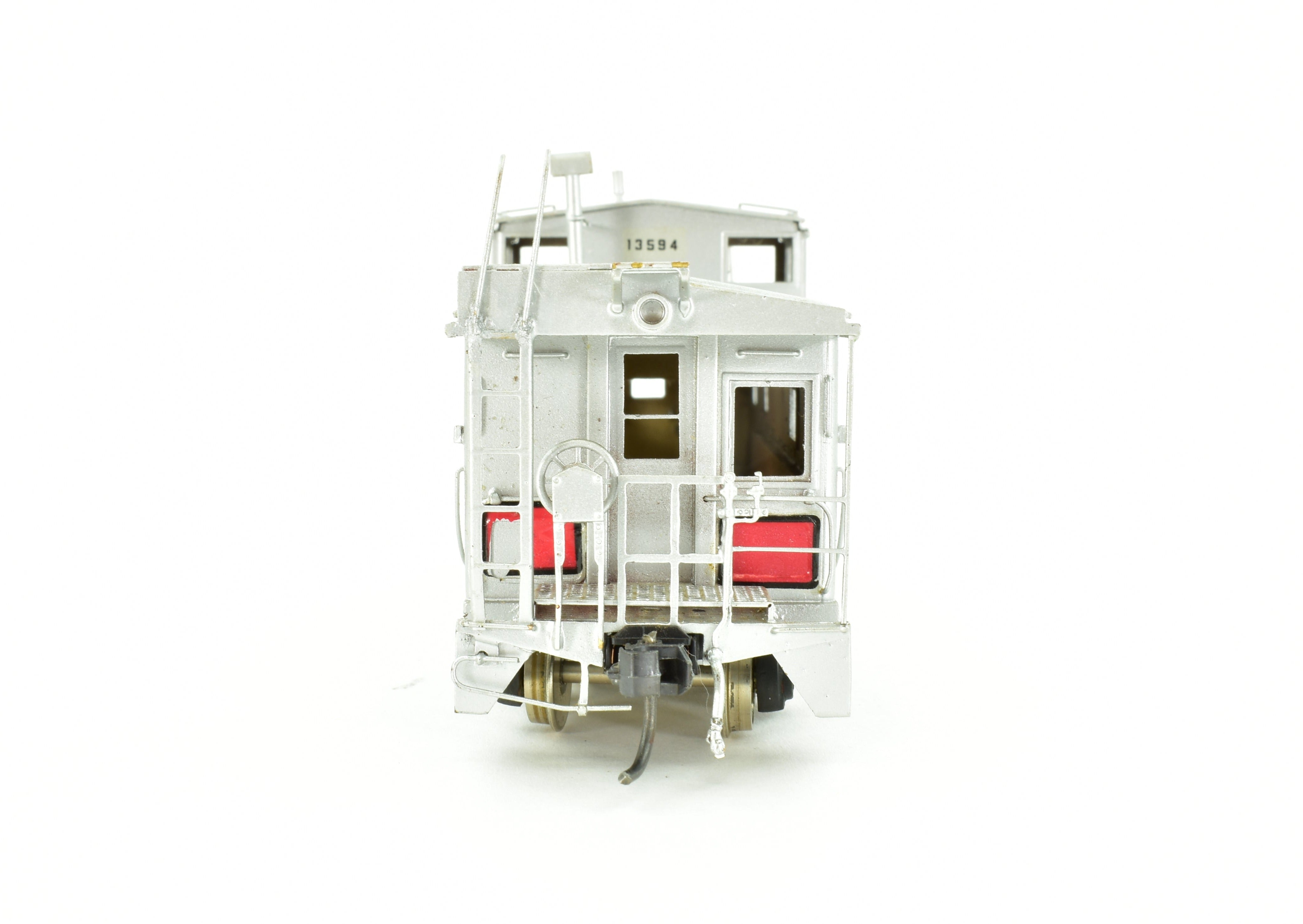 HO Scale Brass Model of Oriental Limited CB&Q - Burlington Route NE - 13 Wide Vision Waycar Steel Caboose CP for Model Train Enthusiasts