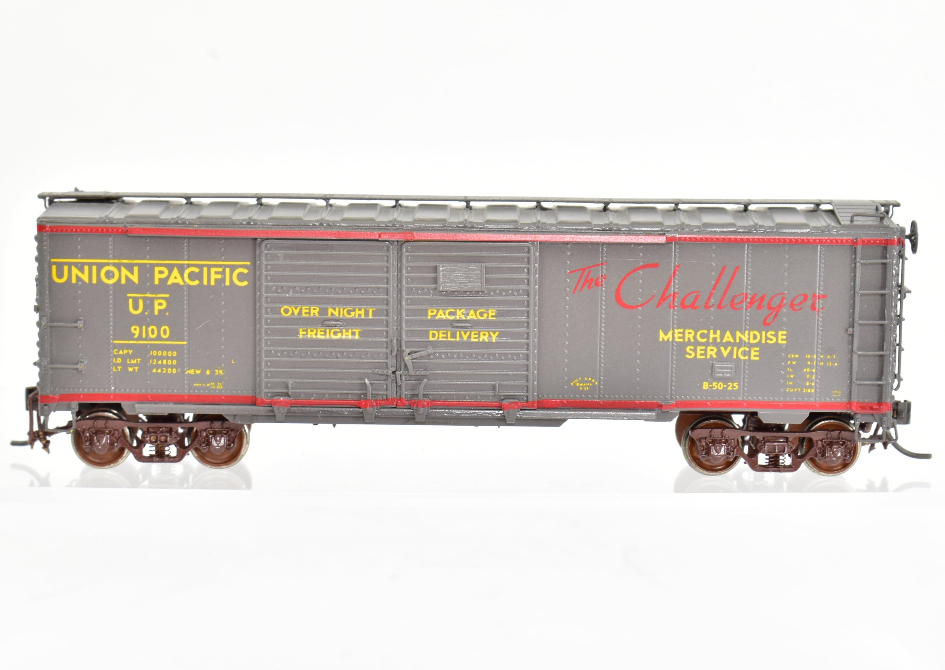 HO Scale Brass Union Pacific Express Box Car B-50-25 Series No. 9100