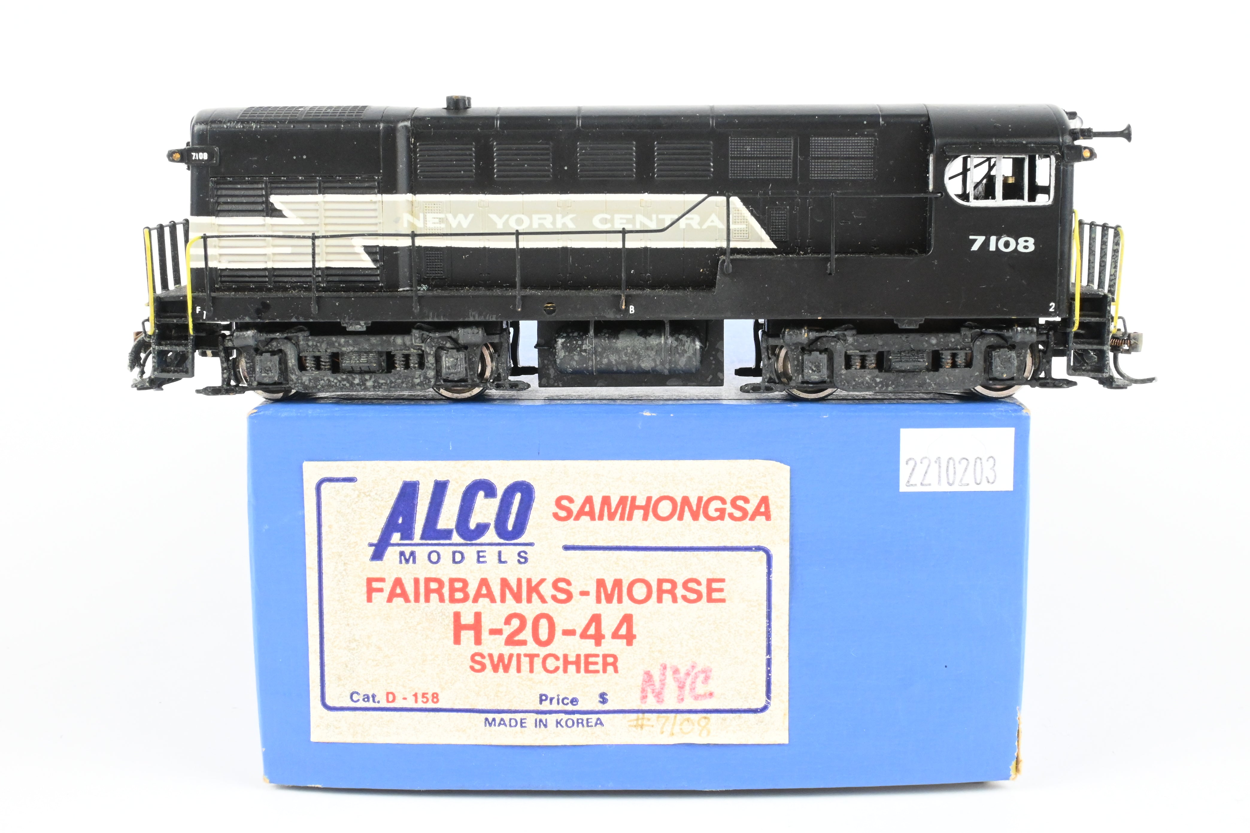 HO Scale Brass ALCO NYC - New York Central FM H-20-44 Switcher CP 7108