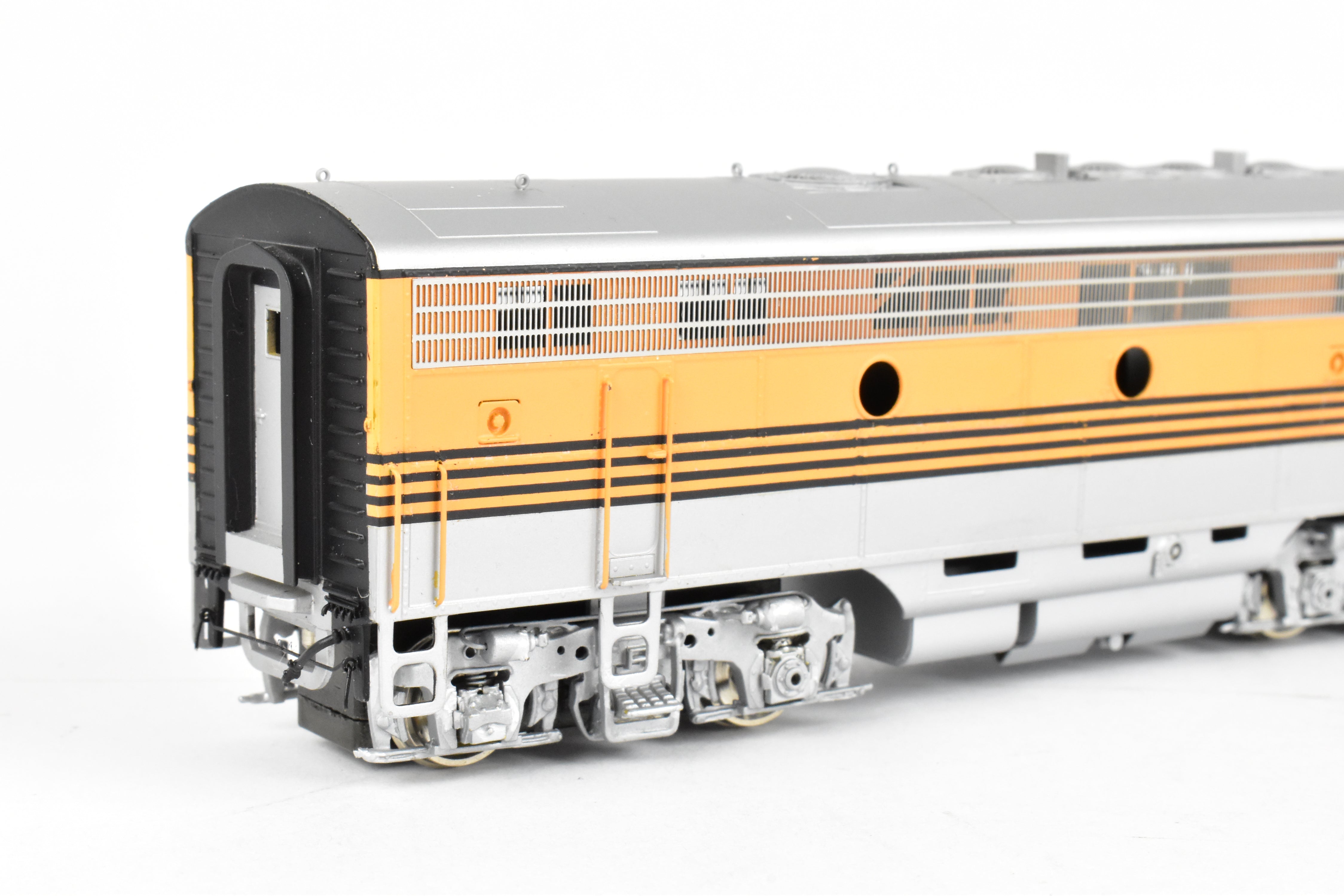 HO Brass Oriental Limited D&RGW EMD F7 A/B/B/A Set, 1500 HP, 5-Stripe Paint