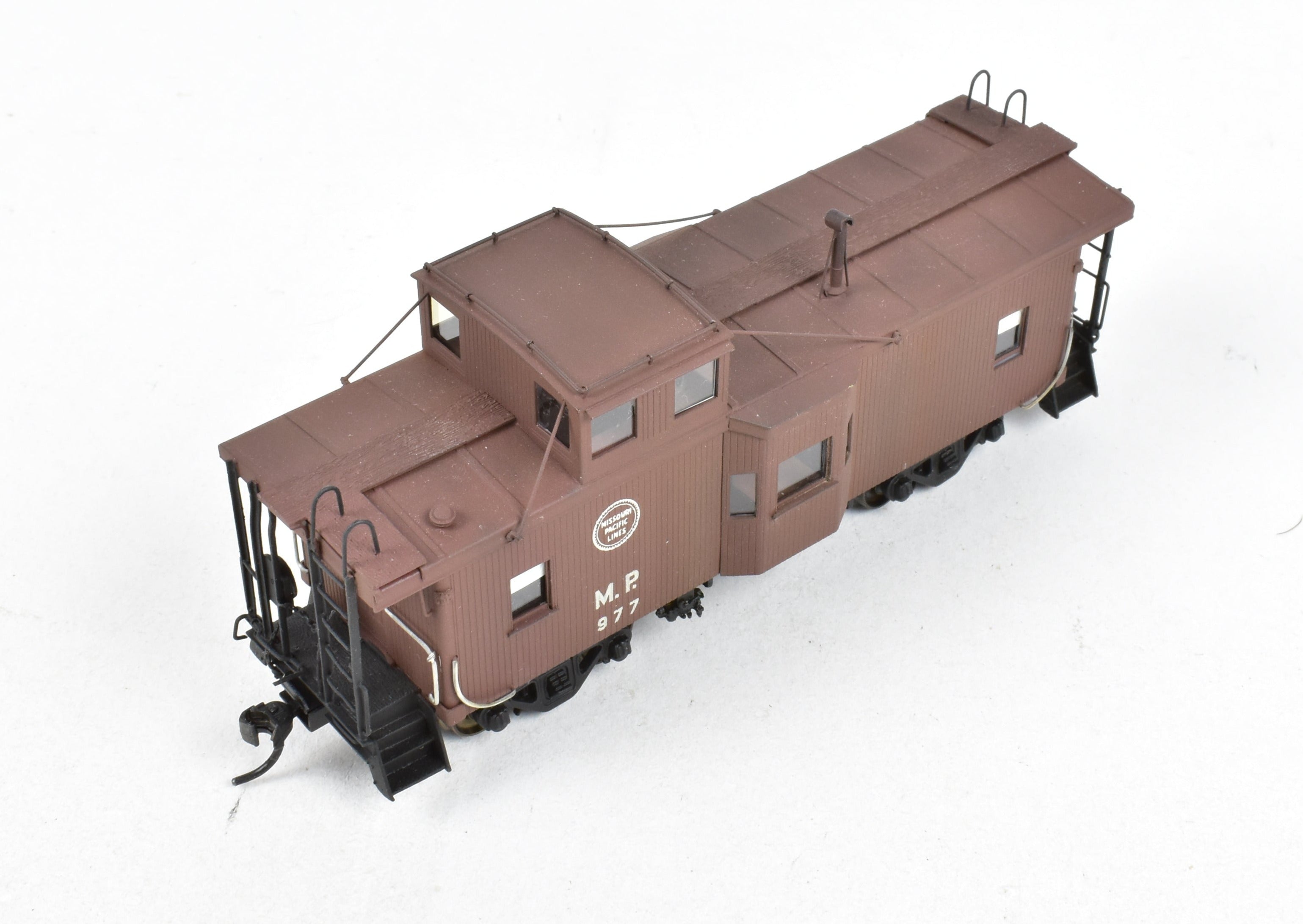 HO Brass OMI Missouri Pacific Cupola & Bay Window Caboose with Custom Paint, Wrong Box