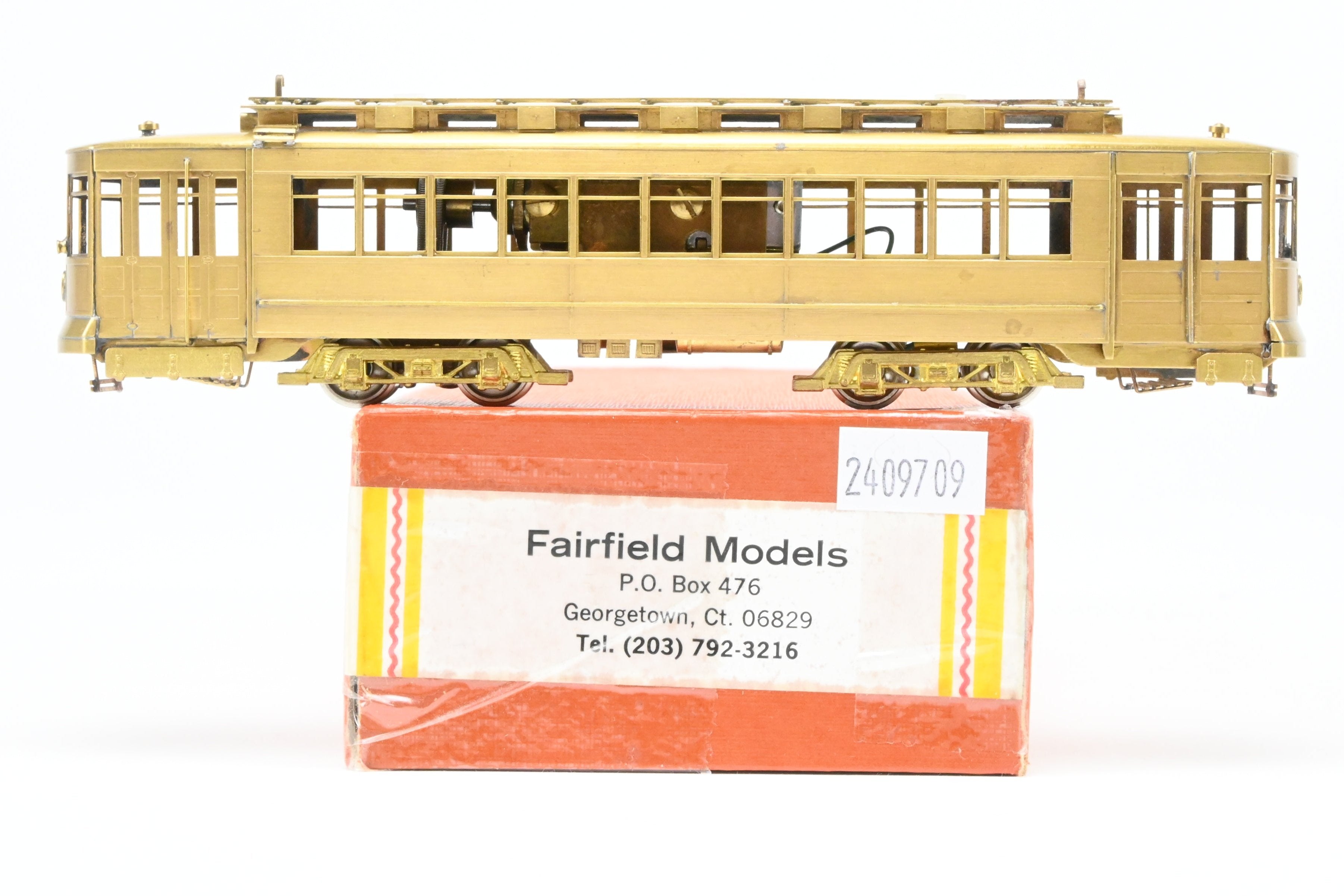 High - Quality HO Scale Brass Chicago Surface Lines Pullman Car Model - Fairfield Models 343 CSL