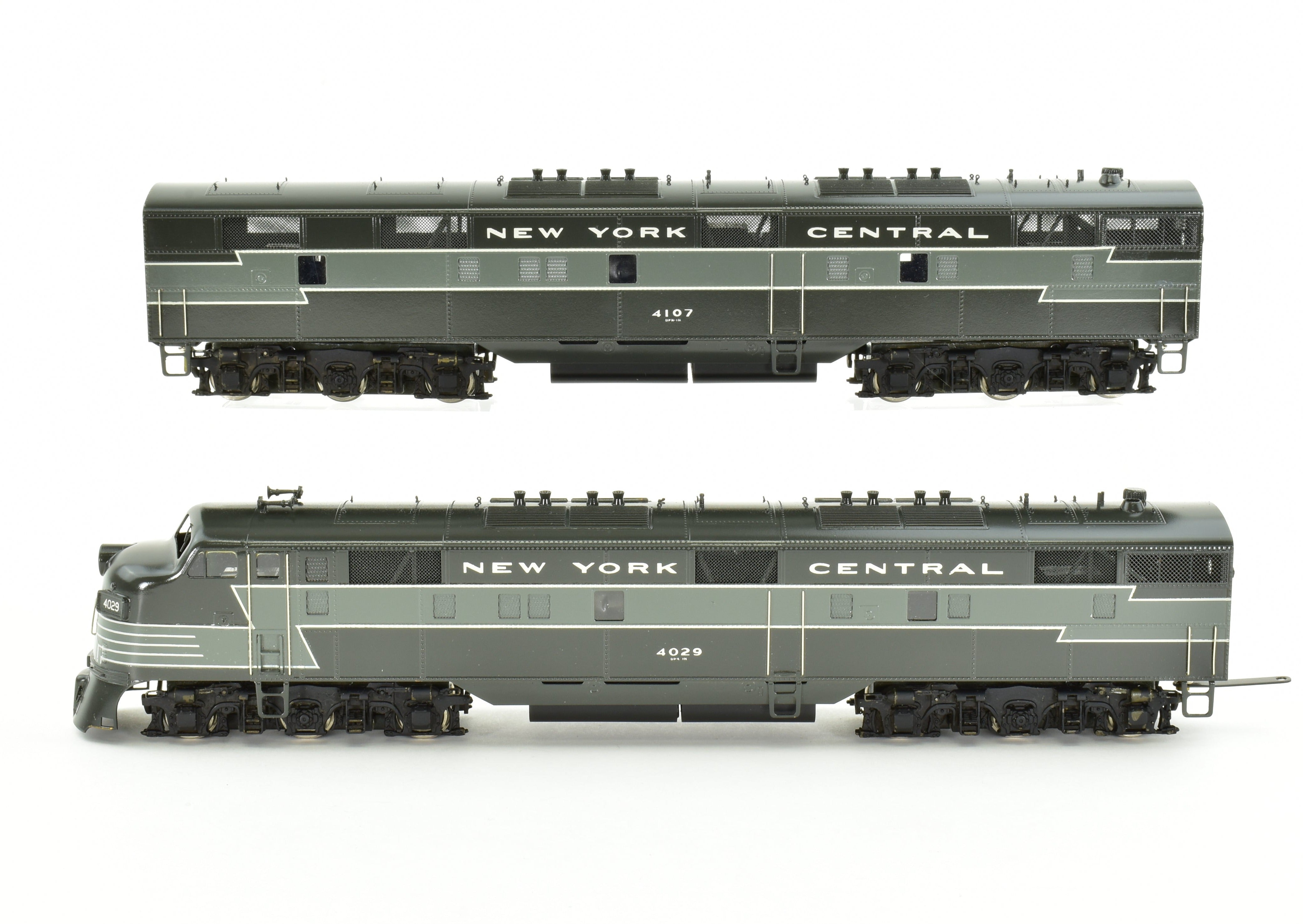 HO Scale Brass Model Train Set - Erie Limited NYC - New York Central 1948 20th Century Limited with 2 E7 A/B Locomotives and 9-Car Set