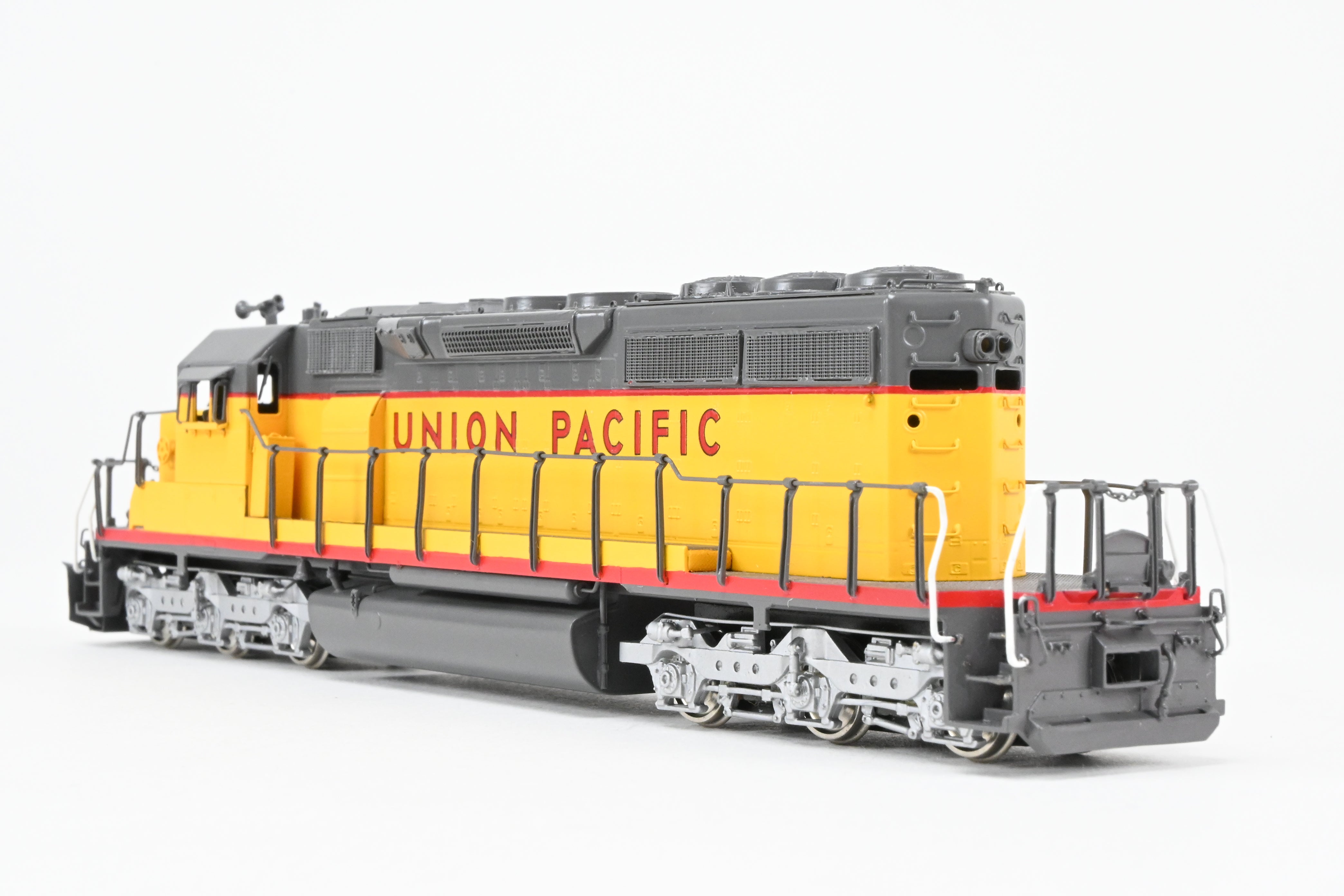 HO Scale Brass E&P Associates Union Pacific EMD SD40-2 Phase III Freight Locomotive Model, Factory Painted in UP Yellow and Gray, Lettered but Without Number