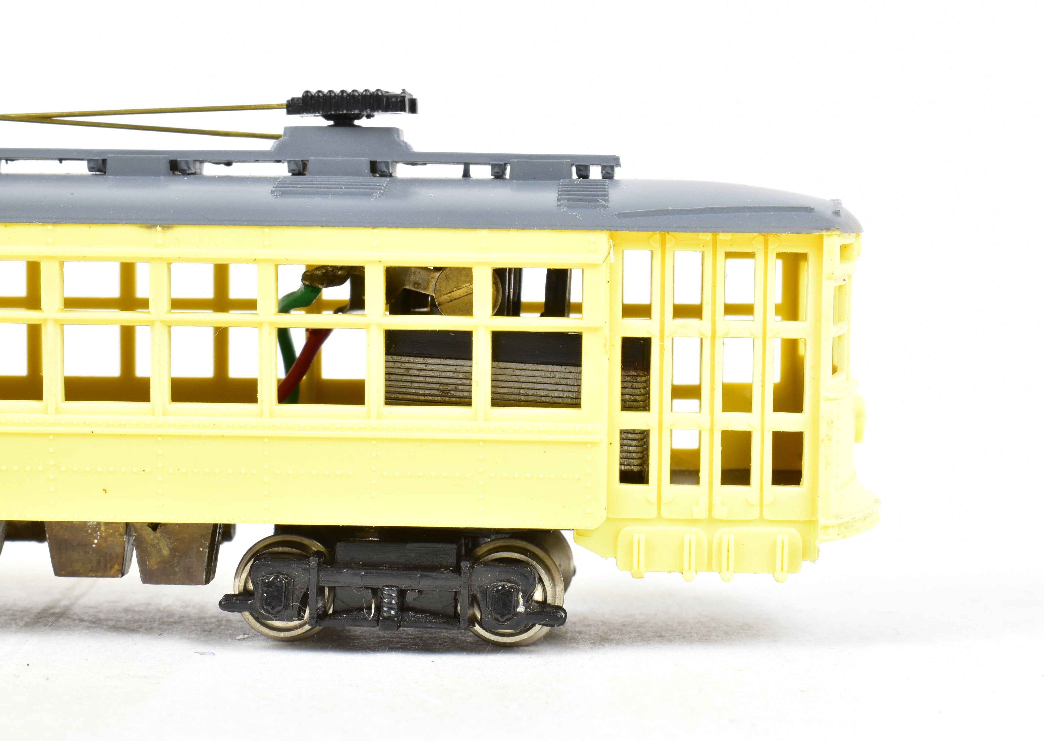 HO Scale Ken Kidder American Car Co. Double-Truck Birney Trolley Model for Kids and Hobbyists