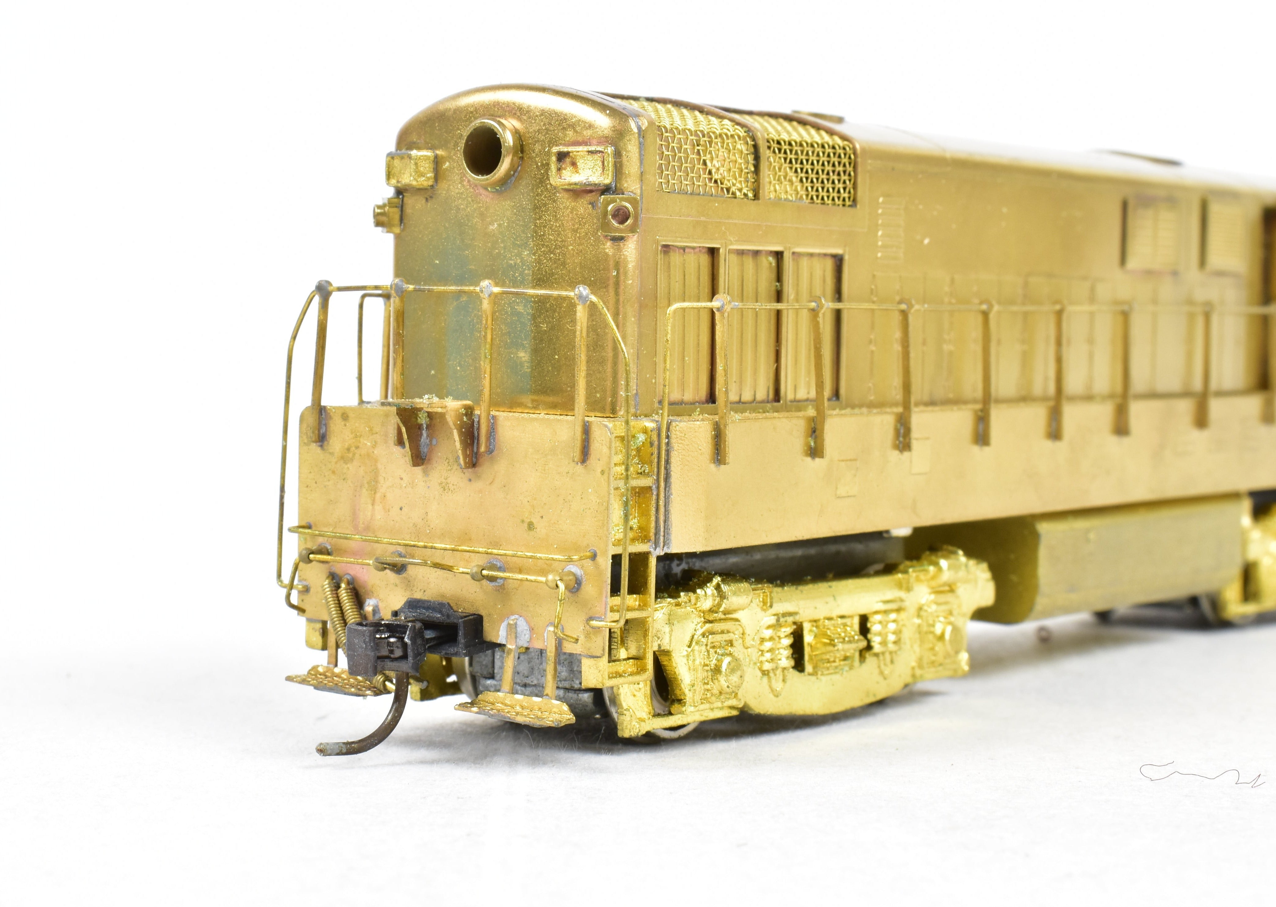 1970s HO Brass Red Ball Baby Trainmaster H-16-44 Model by Fairbanks Morse