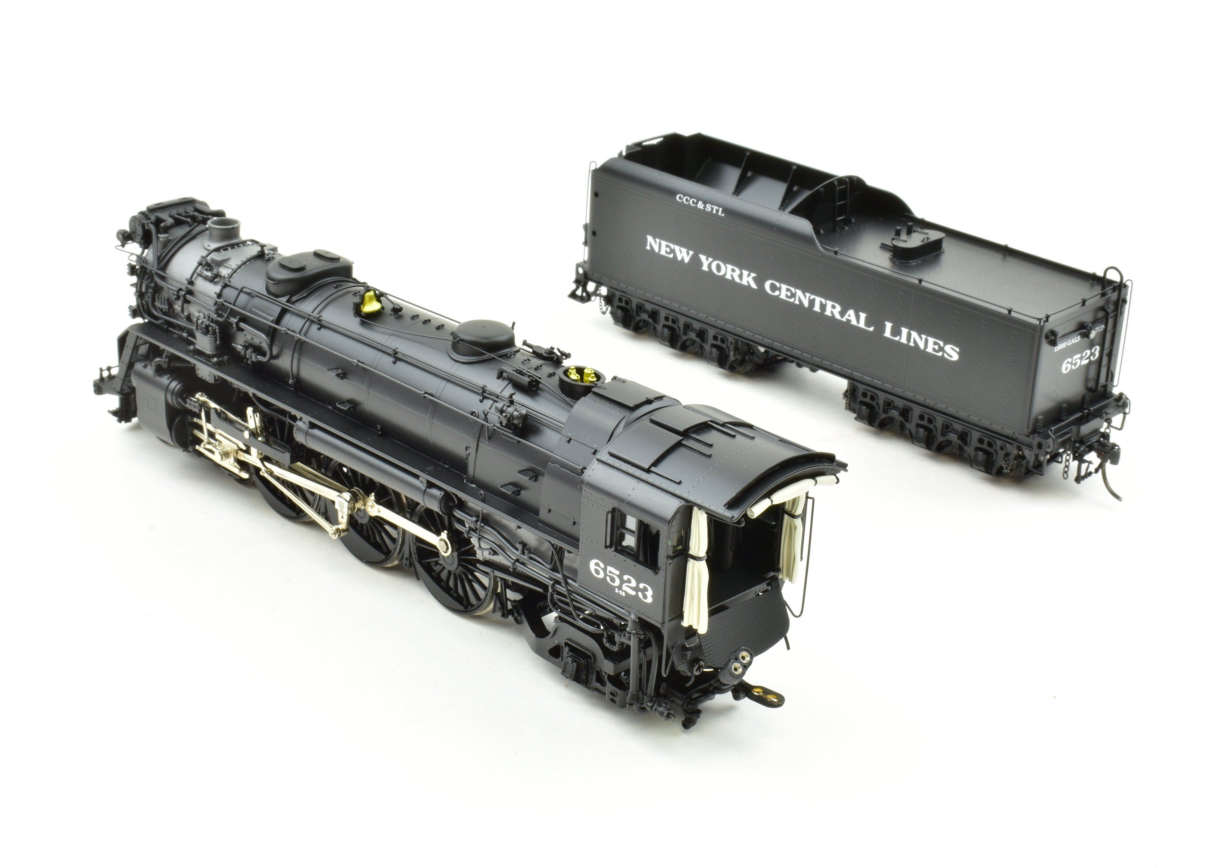 HO Brass Key Imports NYC Big 4 K - 5b 4 - 6 - 2 Pacific Factory - Painted Locomotive #6523