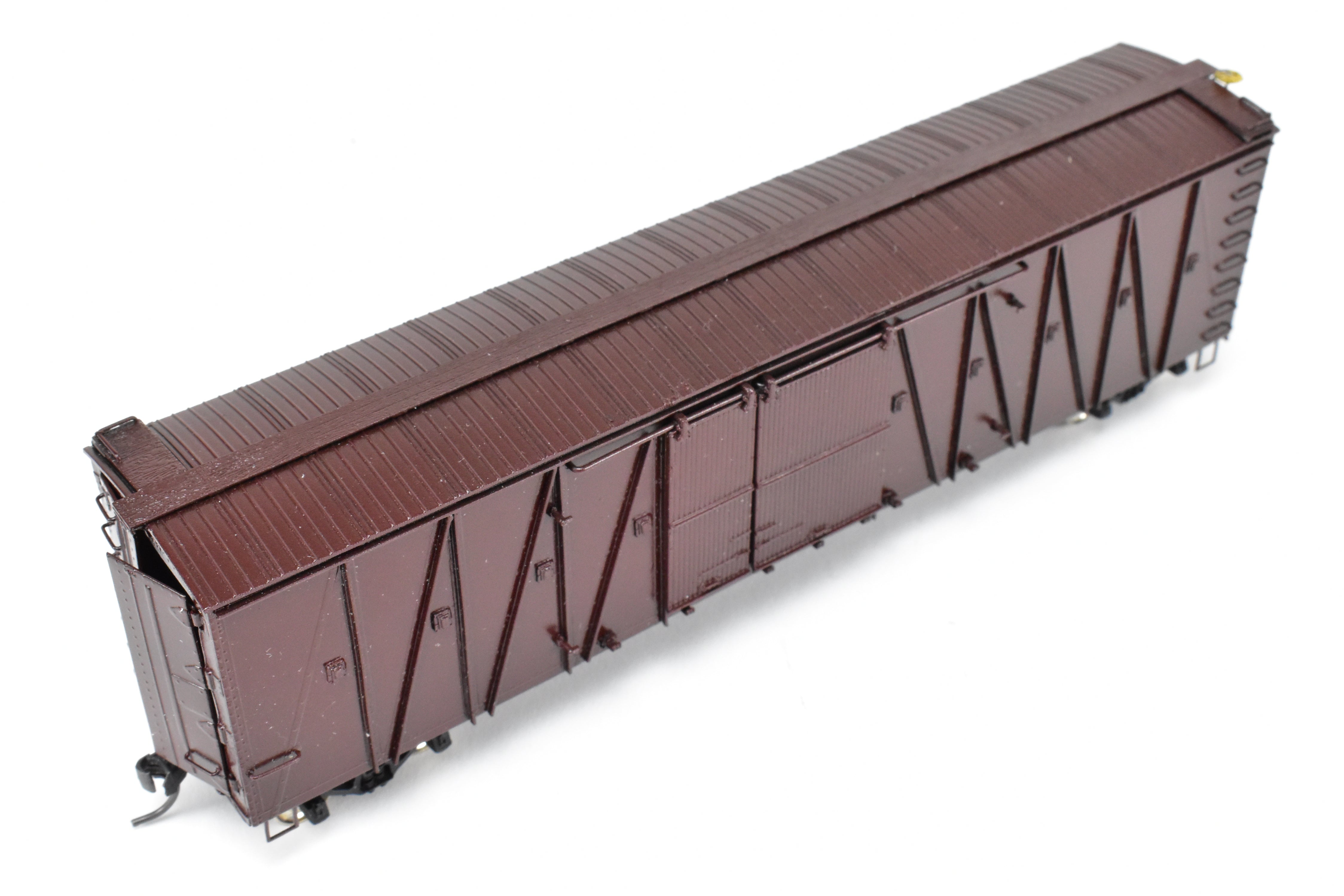 HO Brass OMI UP Union Pacific 50' Auto Boxcar, Custom Red, No Lettering