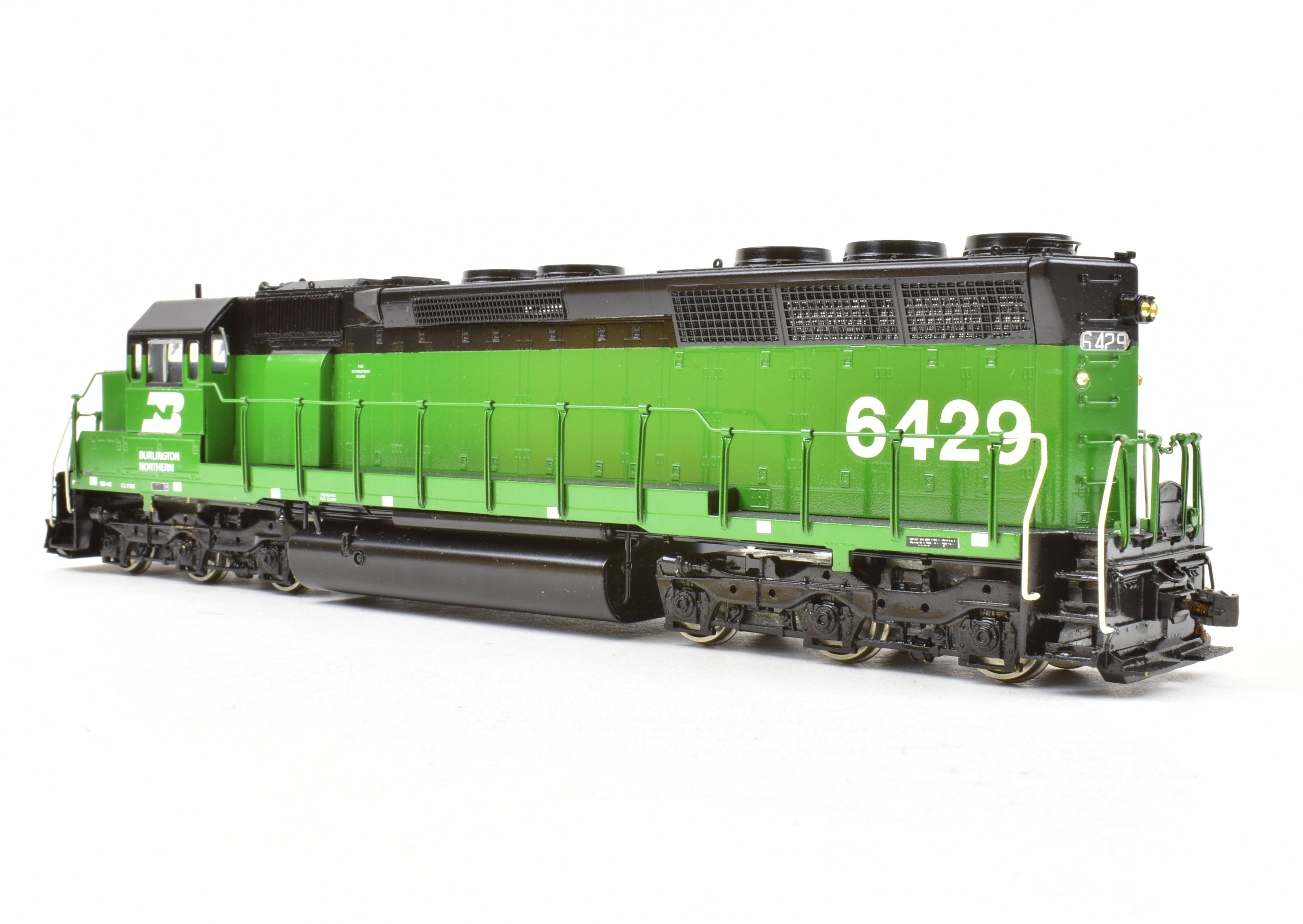 HO Brass Oriental Limited Pro-Painted EMD SD45 3600 HP Low Hood Burlington Northern & NP Version