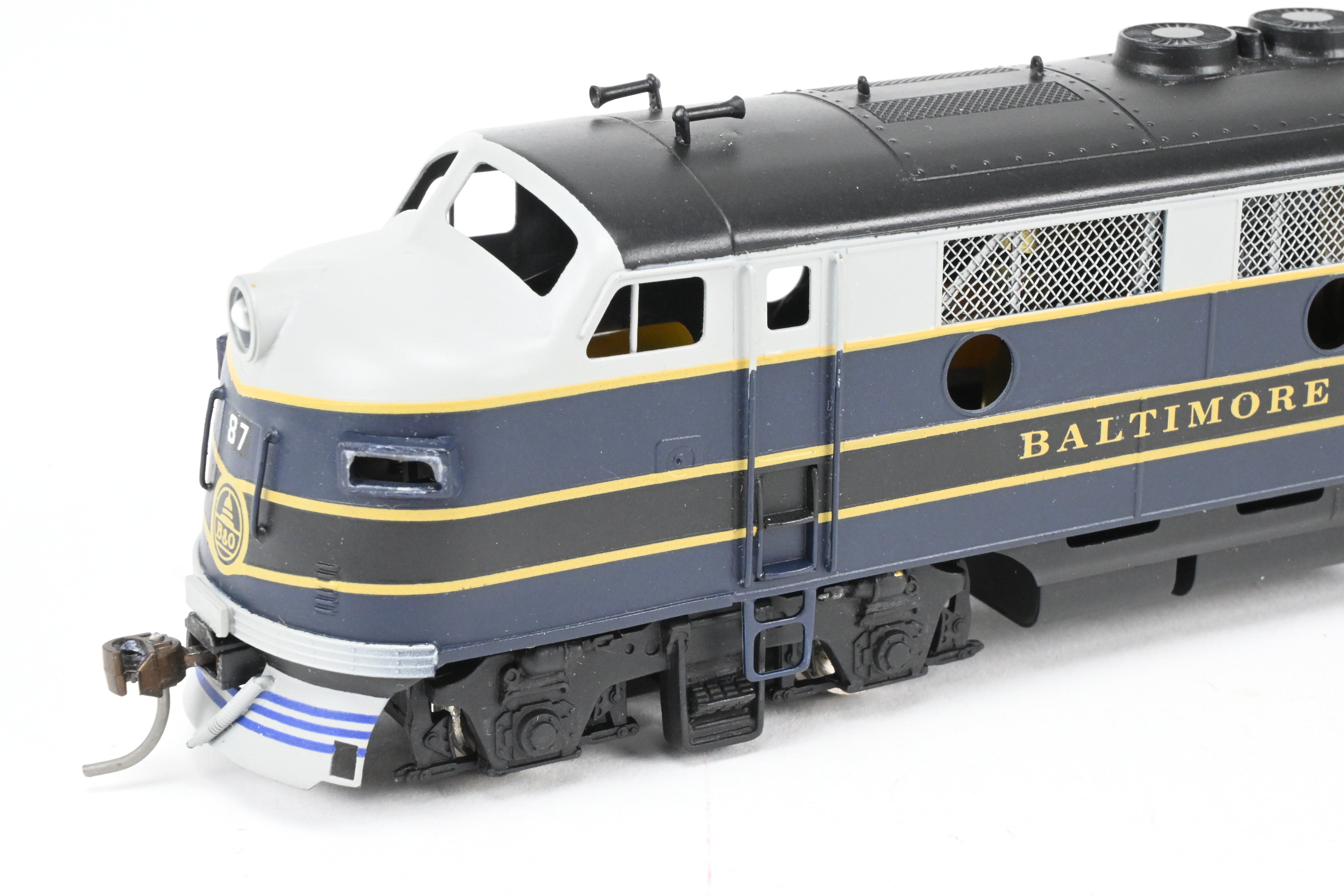 HO Scale Brass Hallmark B&O EMD F3 A/B Set - Powered A, Unpowered B