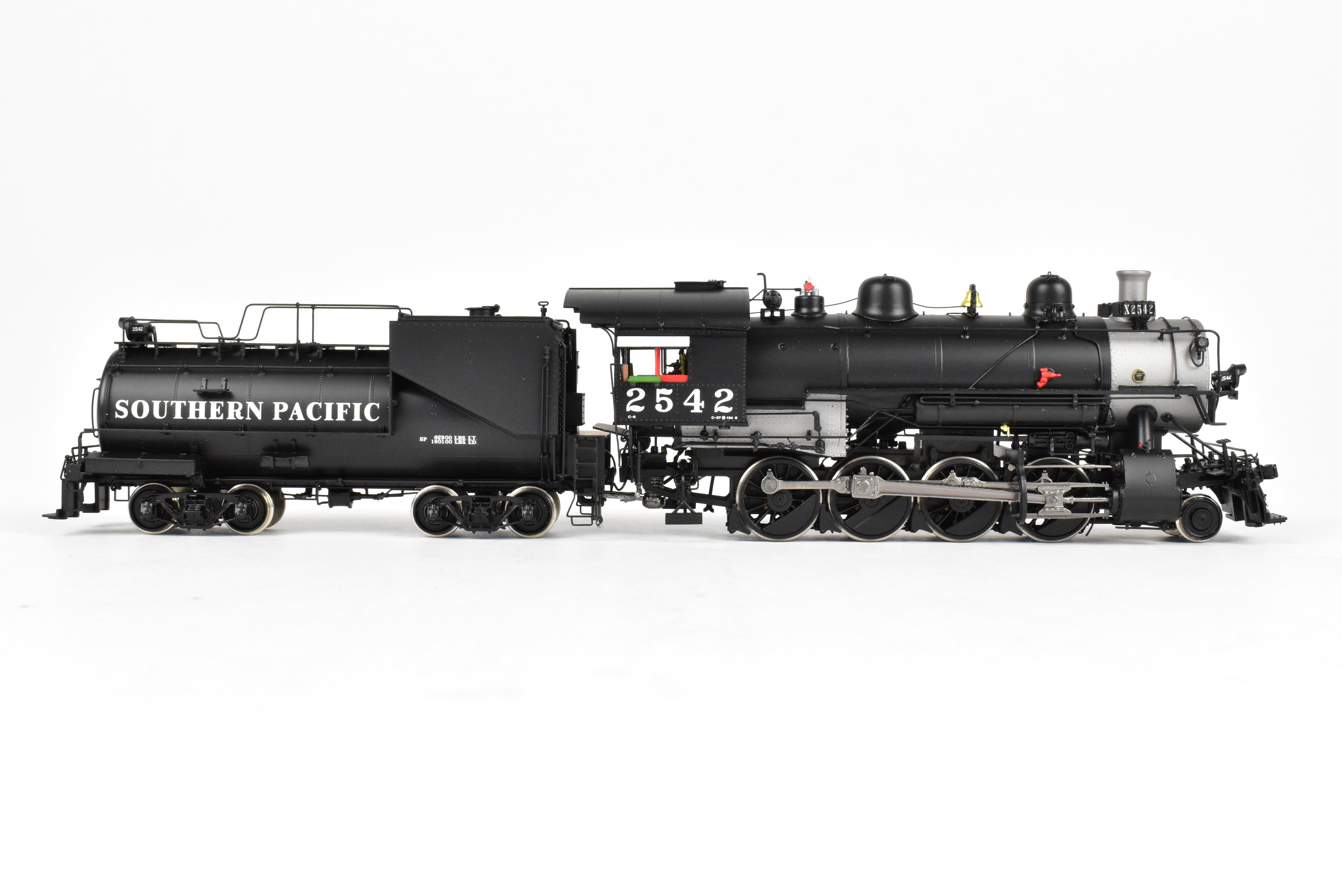 High - Quality HO Scale Brass Steam Locomotive - Challenger Imports SP Southern Pacific Class C - 9 2 - 8 - 0 Front Pilot Engine #2542