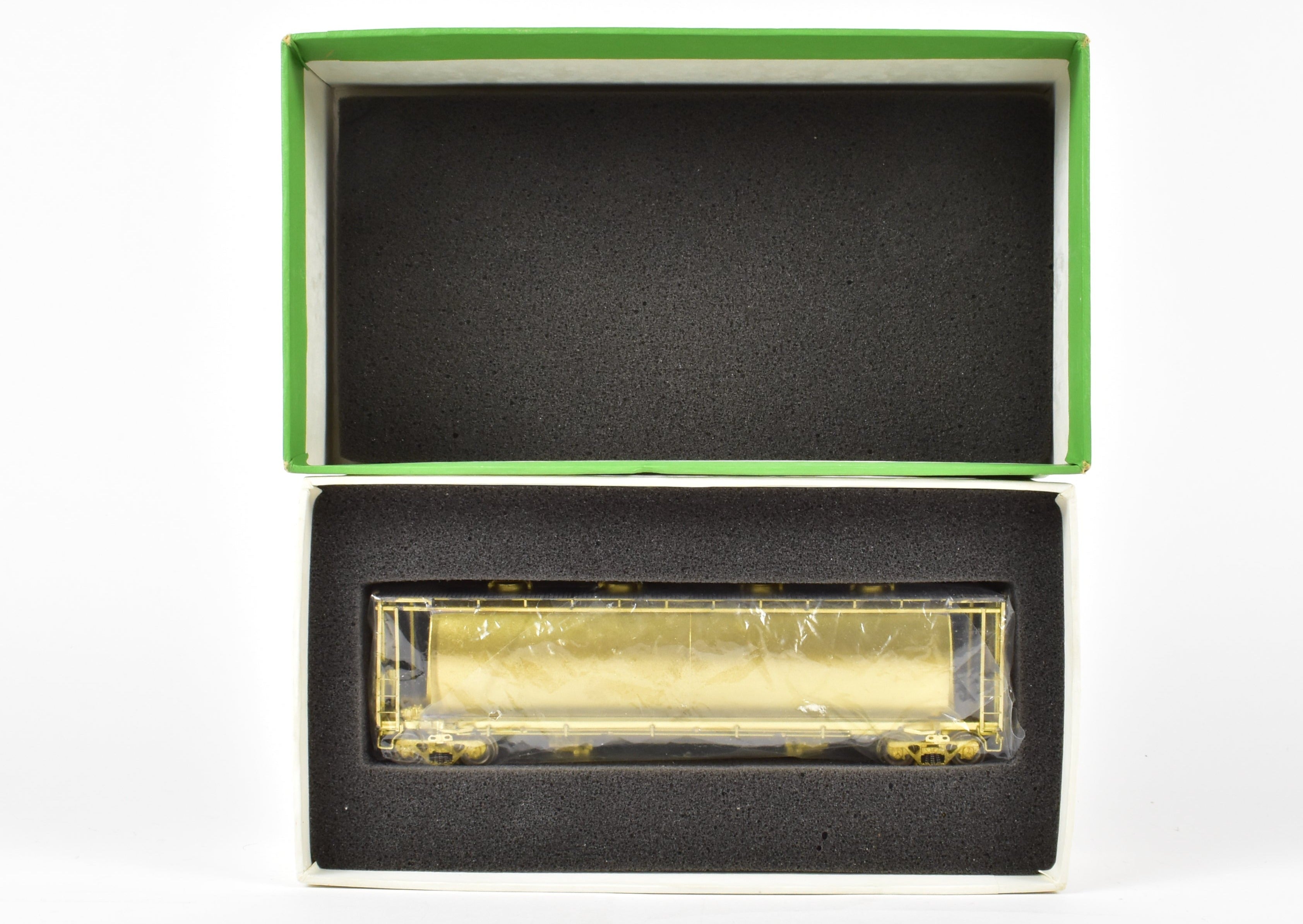 HO Scale Brass 2-Bay ACF Cylindrical Hopper Model by Overland Models, Inc. (OMI) for Central Railroad of New Jersey (CNJ) or Conrail (CR)