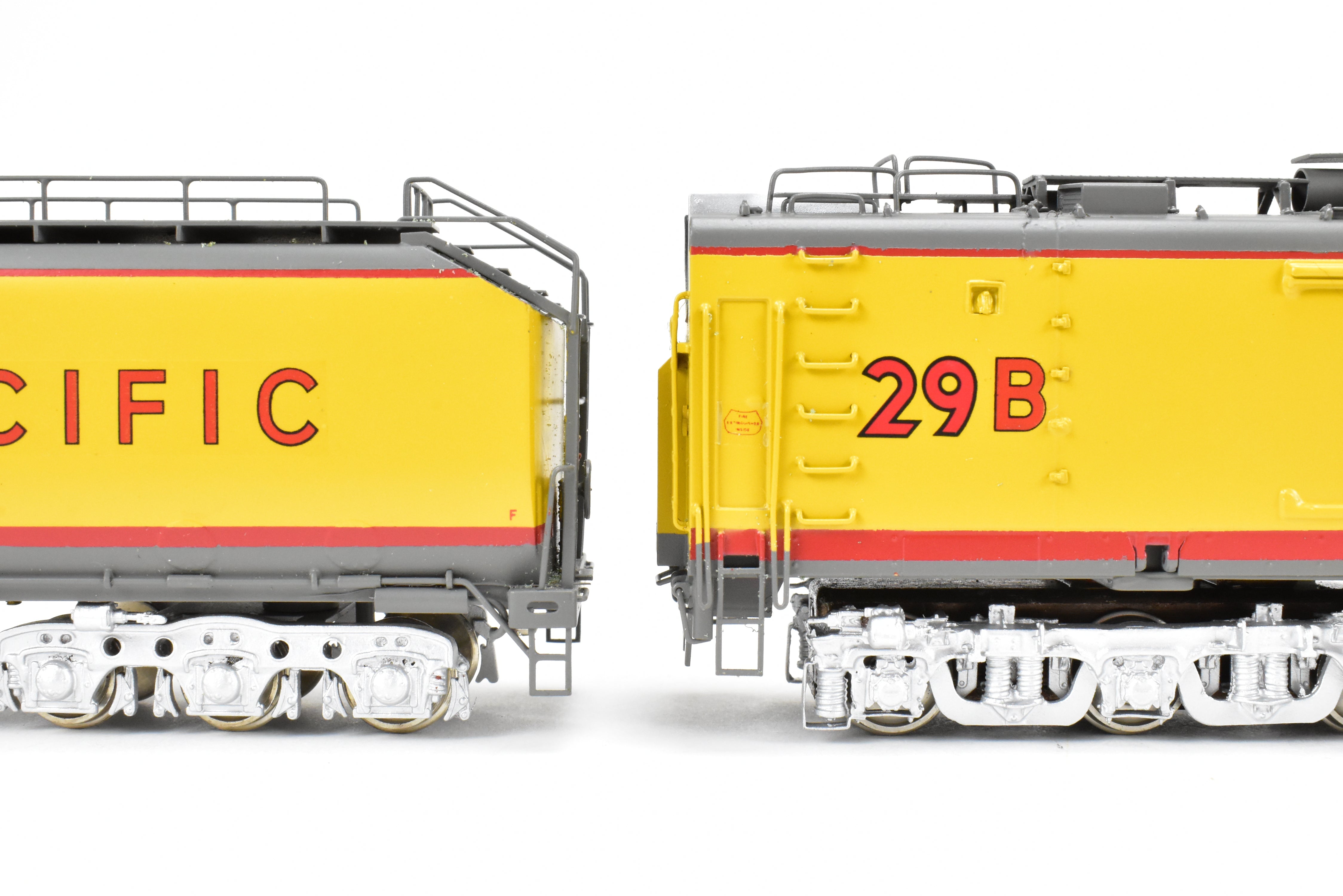 High - Quality HO Scale Brass Alco Models Union Pacific 3 - Unit Gas Turbine Electric Locomotive Set - Professionally Painted #29 & 29B