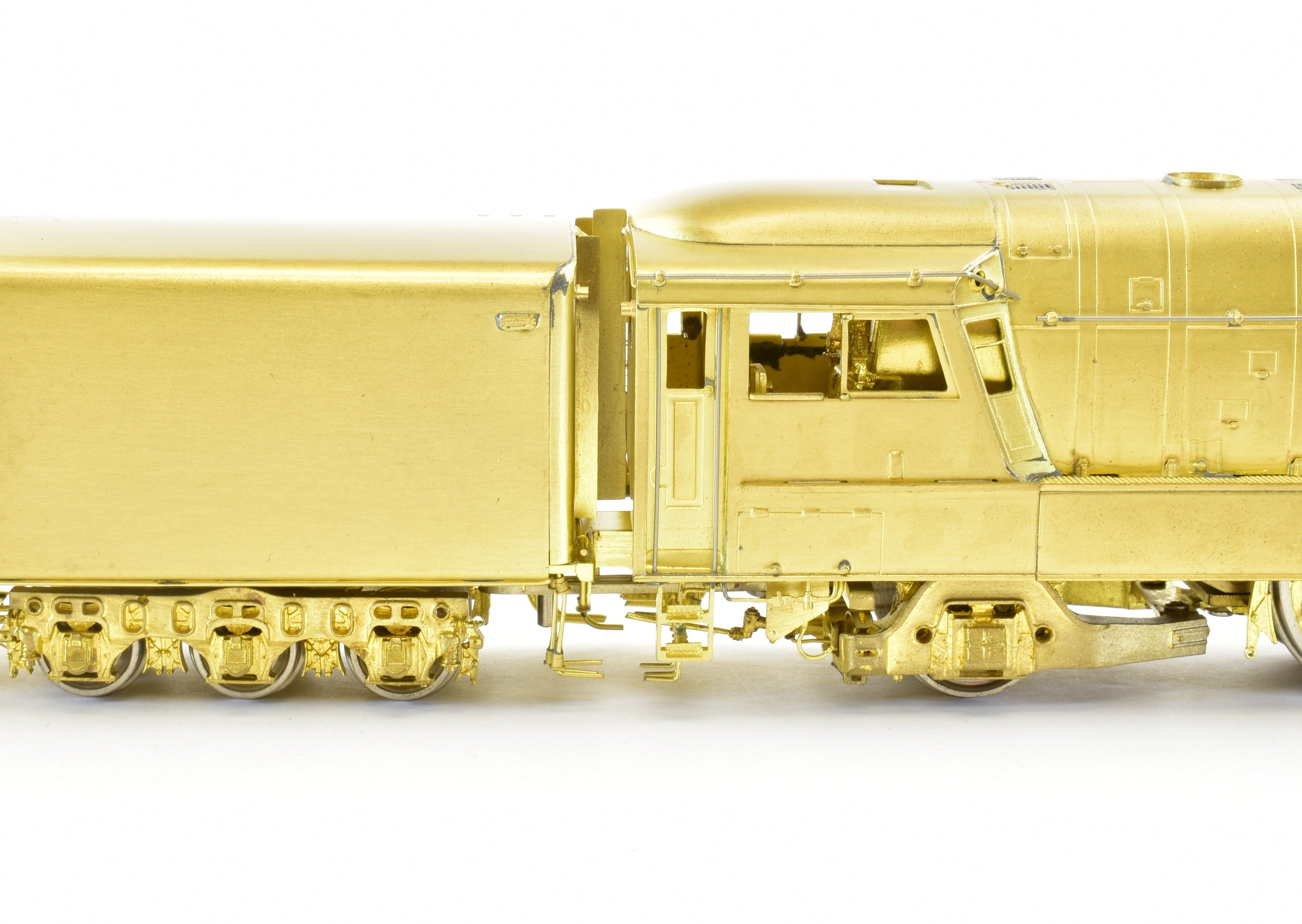 HO Scale Brass Model Train by Overland Models, Inc. - Streamlined Atlantic 4-4-2 Locomotive of Milwaukee Road (MILW) with Modernized 'Hiawatha' Design