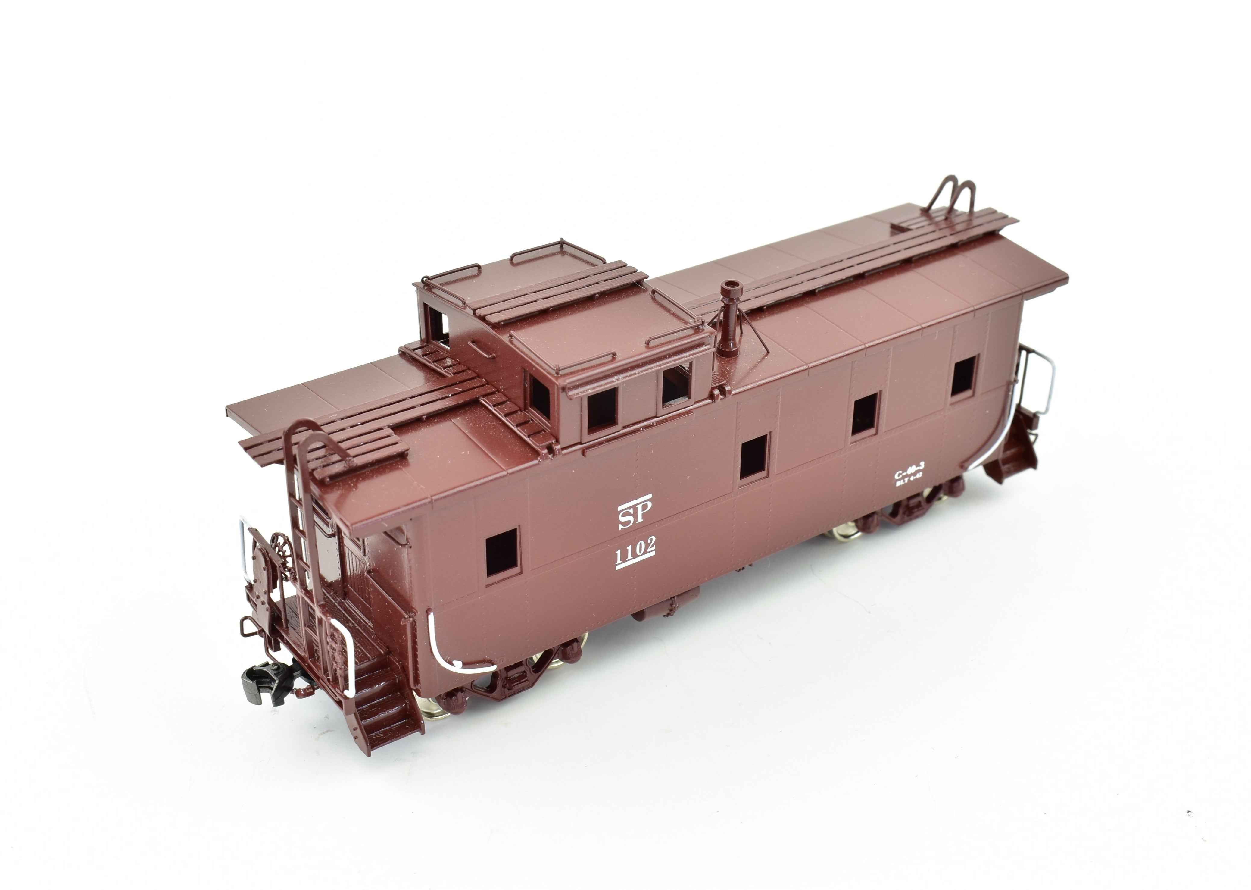 HO Scale Brass Precision Scale Co. Model of Southern Pacific C - 40 - 3 Steel Cupola Caboose with FP Design