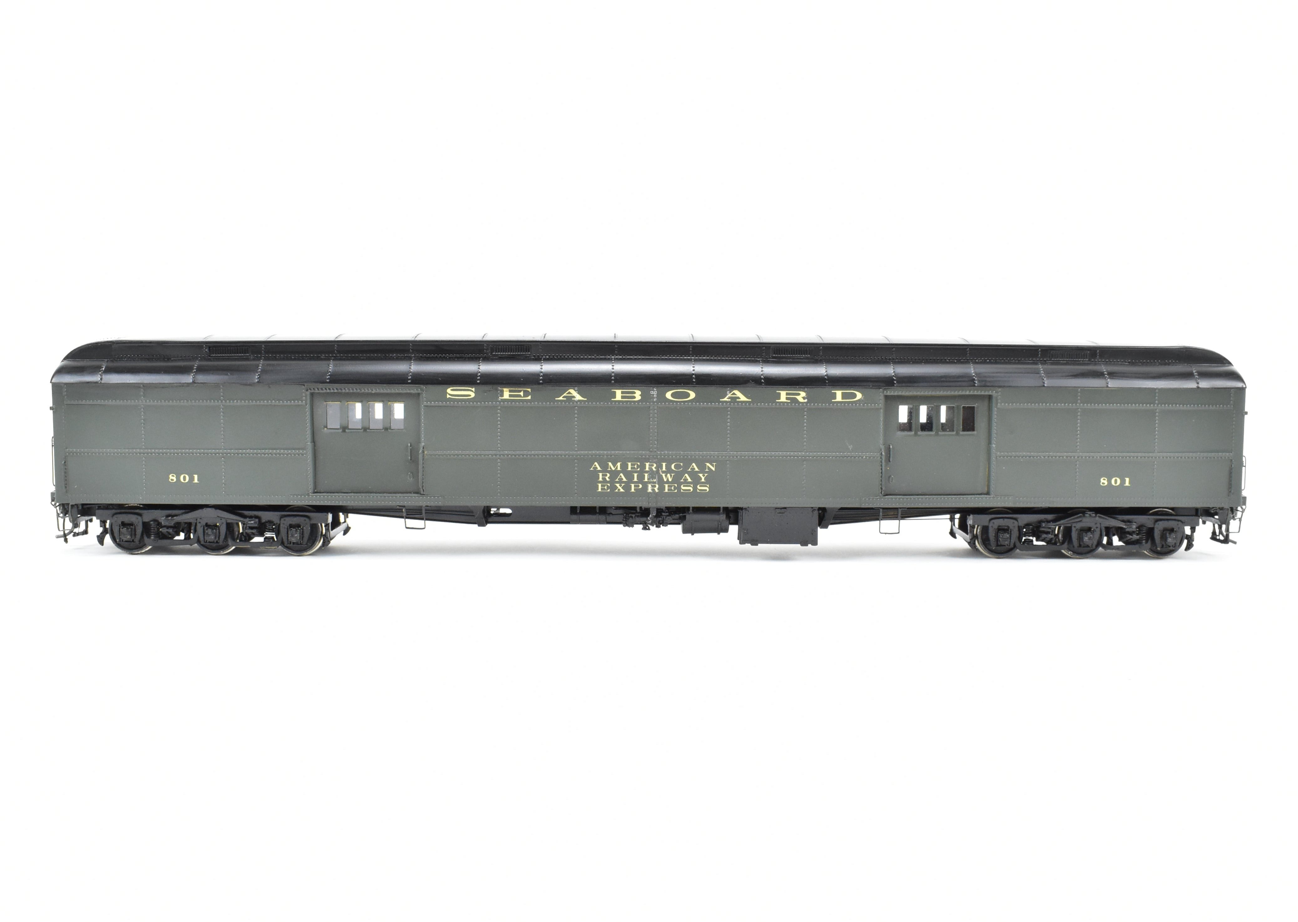 O Scale Brass Model PSC - Precision Scale Co. SAL - Seaboard Air Line Pullman Standard Heavyweight Baggage Car with 74'-6 Double-Doors and Custom Painting