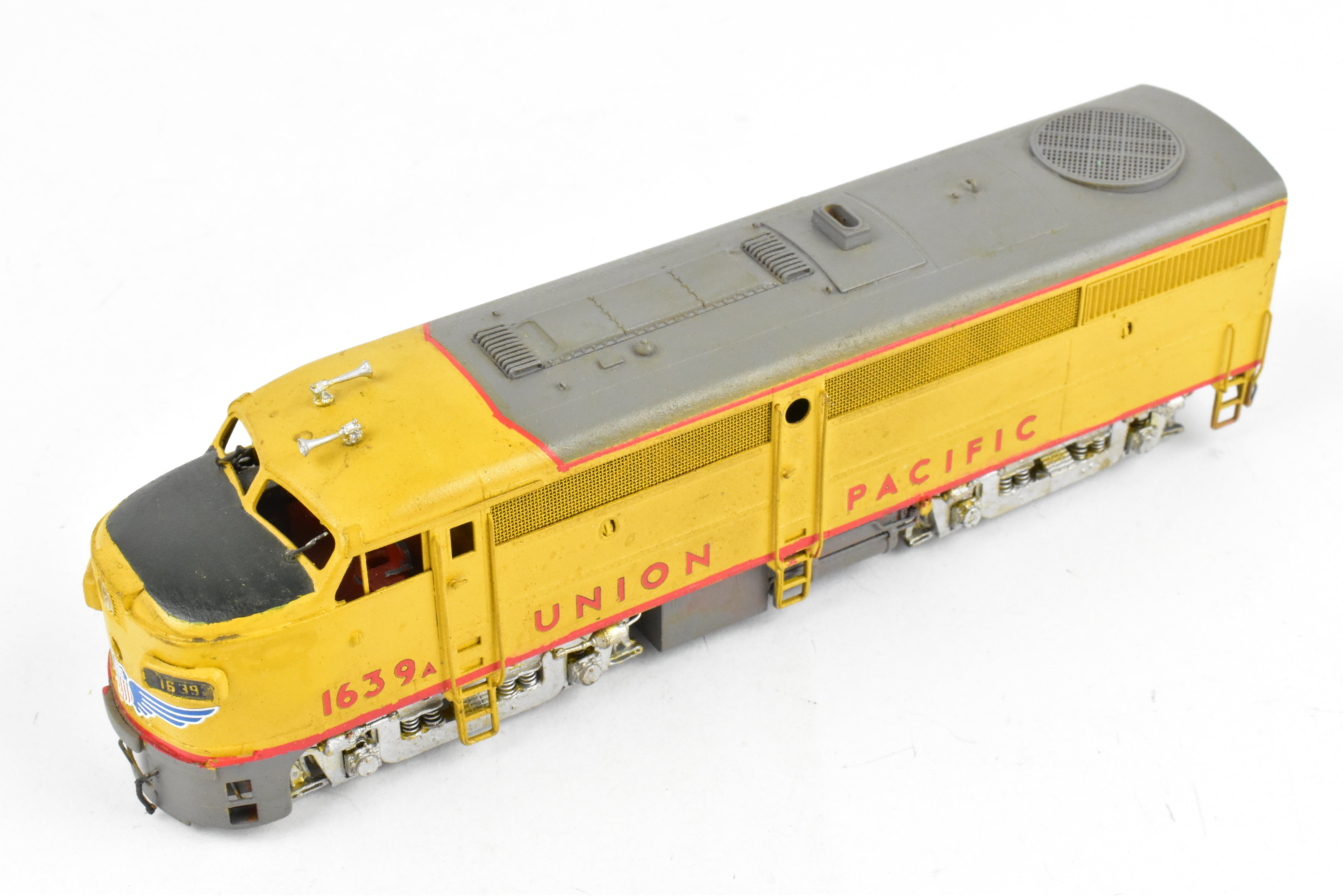 HO Brass OMI UP Union Pacific Alco FA-1 with Dynamic Brakes, Weathered #1639a