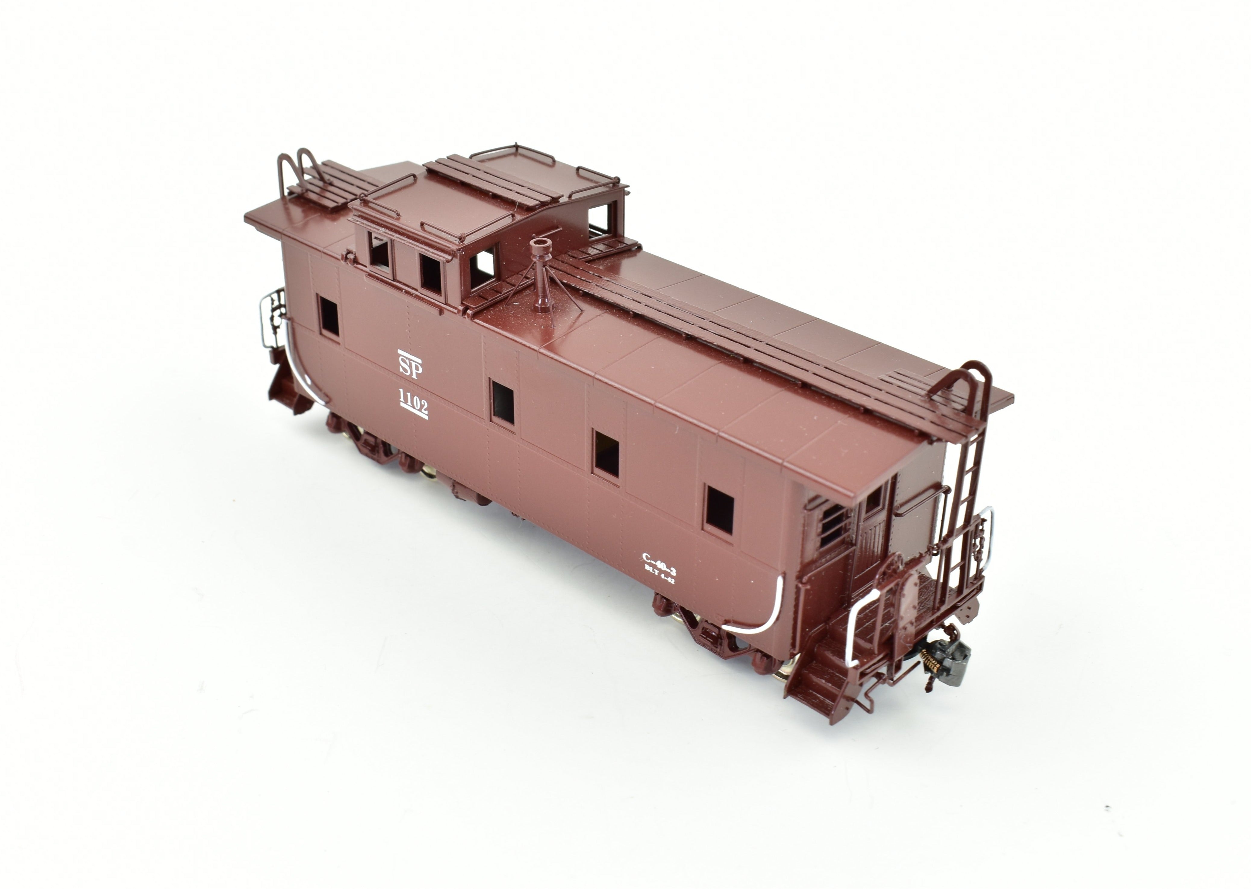 HO Scale Brass Precision Scale Co. Model of Southern Pacific C - 40 - 3 Steel Cupola Caboose with FP Design