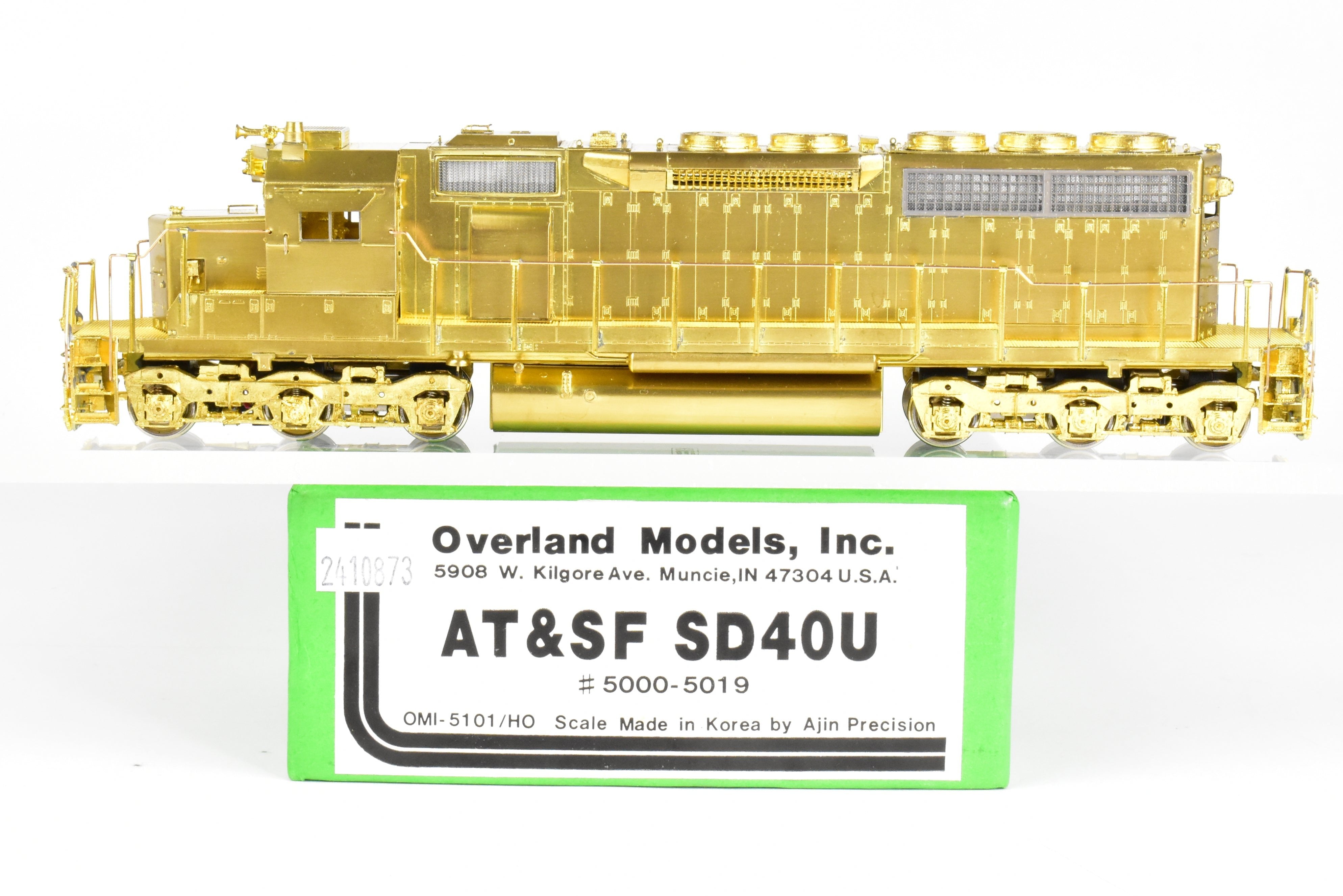 HO Scale Brass Model Train - Overland Models Inc. ATSF - Santa Fe EMD SD40U Locomotives from Serial #5000 to #5019