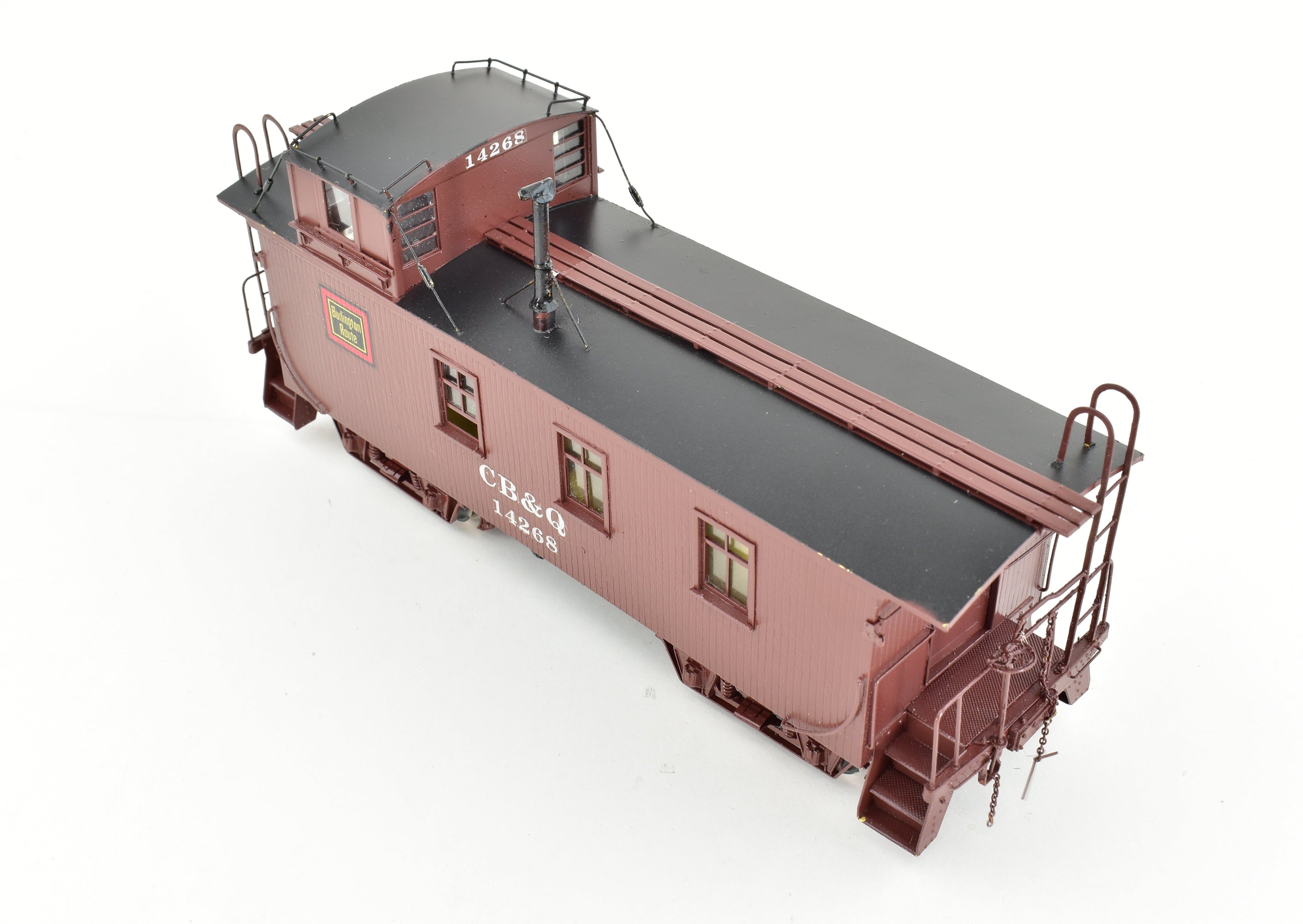 O Scale Oriental Limited CB&Q Burlington Route NE-1 Custom Painted Wood Caboose