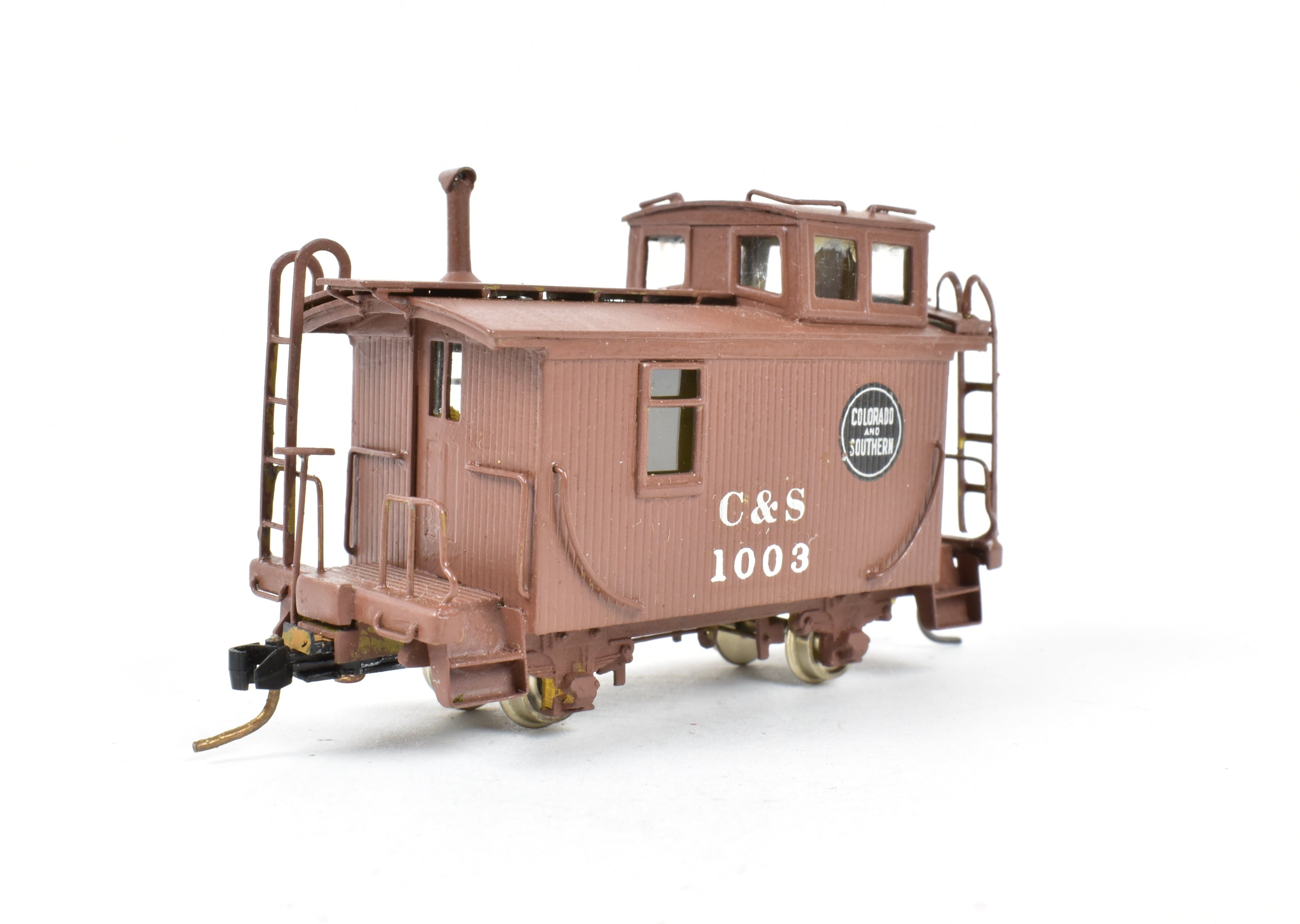 HOn3 Custom Painted NJ Brass 2-Axle Caboose #1003 - Colorado & Southern