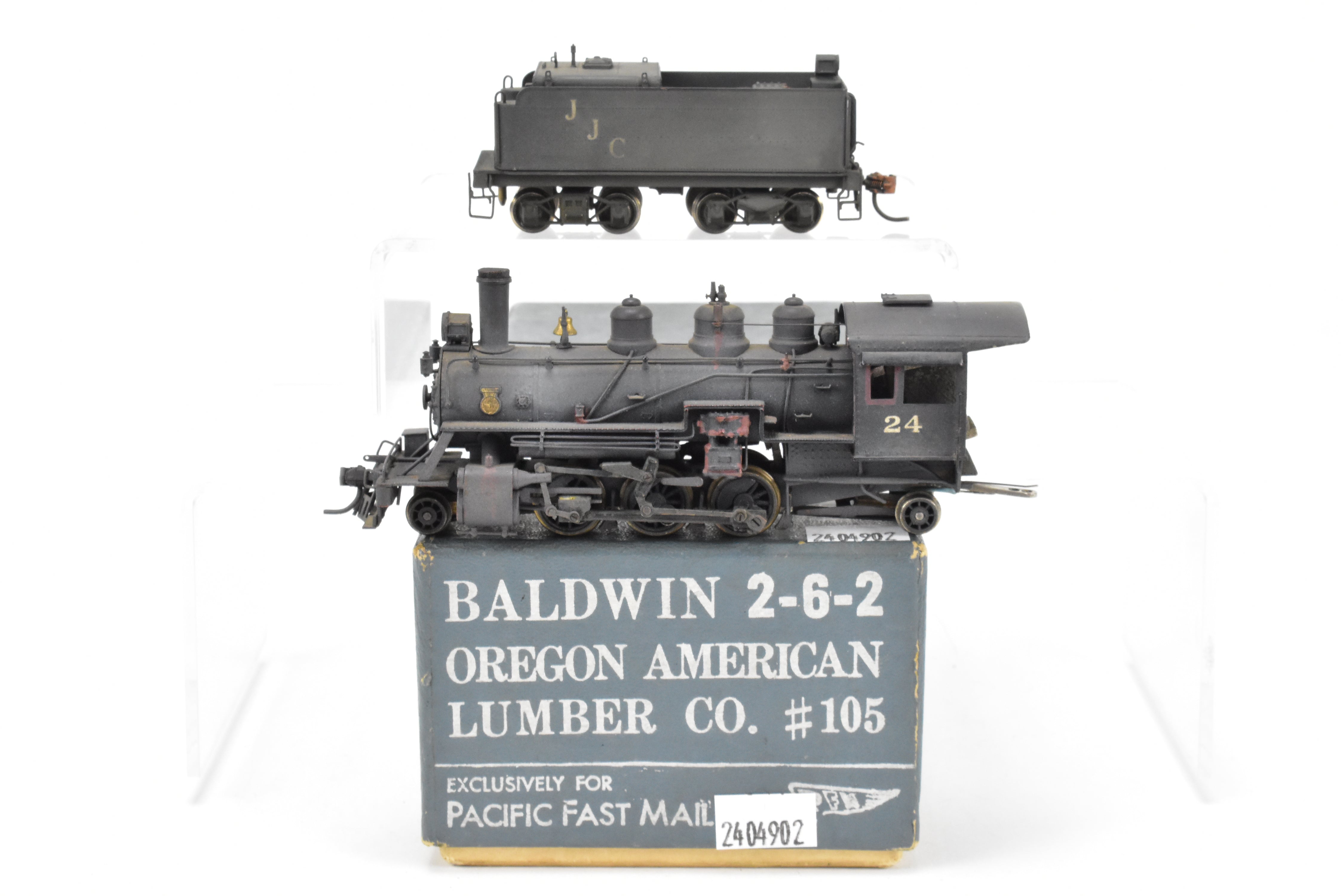 1969 HO Brass PFM - United Baldwin 2-6-2 #105 Custom Painted Locomotive
