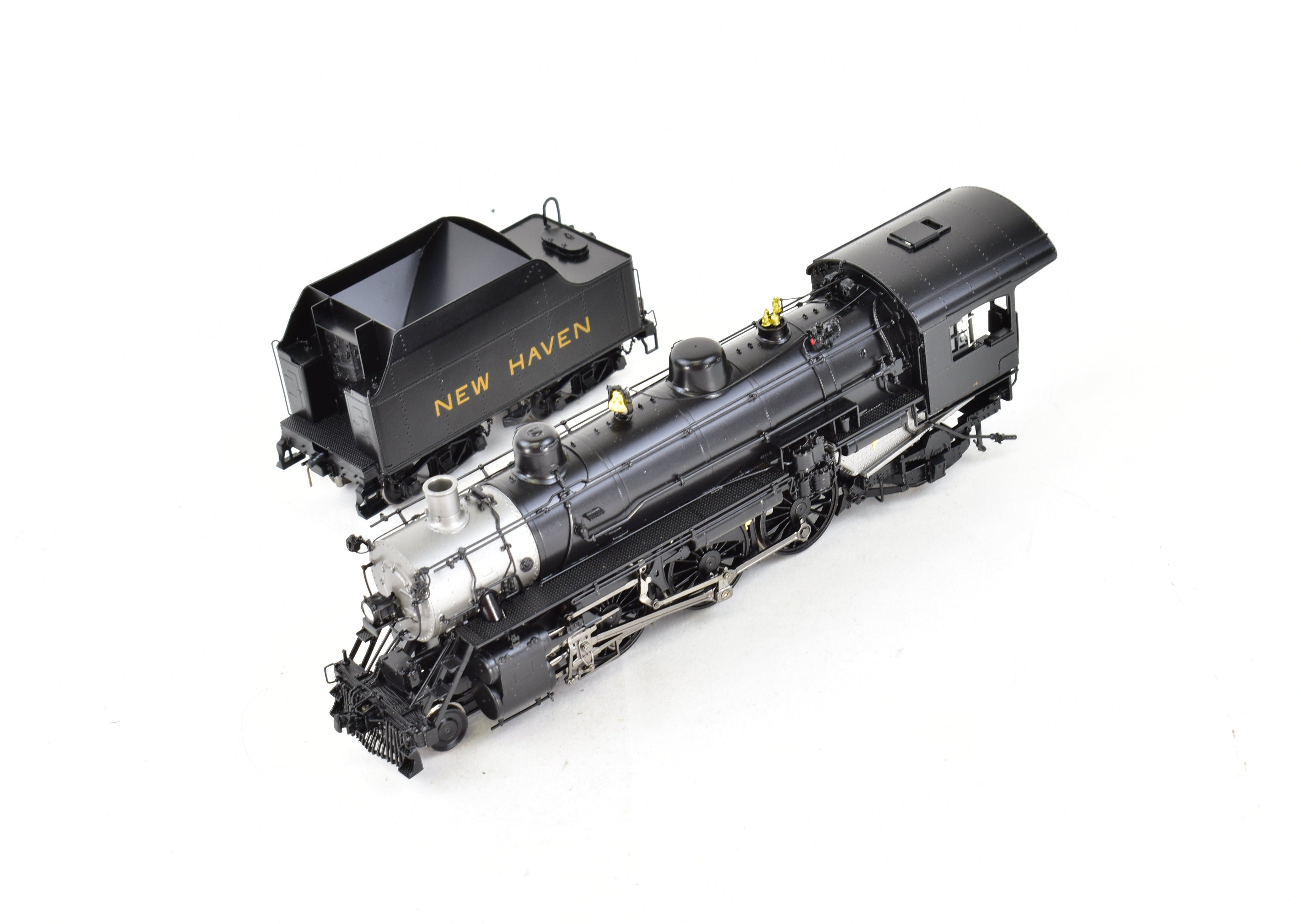 HO Scale Brass Crown Custom Imports New Haven I-2 4-6-2 Pacific Locomotive Model with ATS on Pilot and Factory Painting, Custom Imported for Enthusiasts
